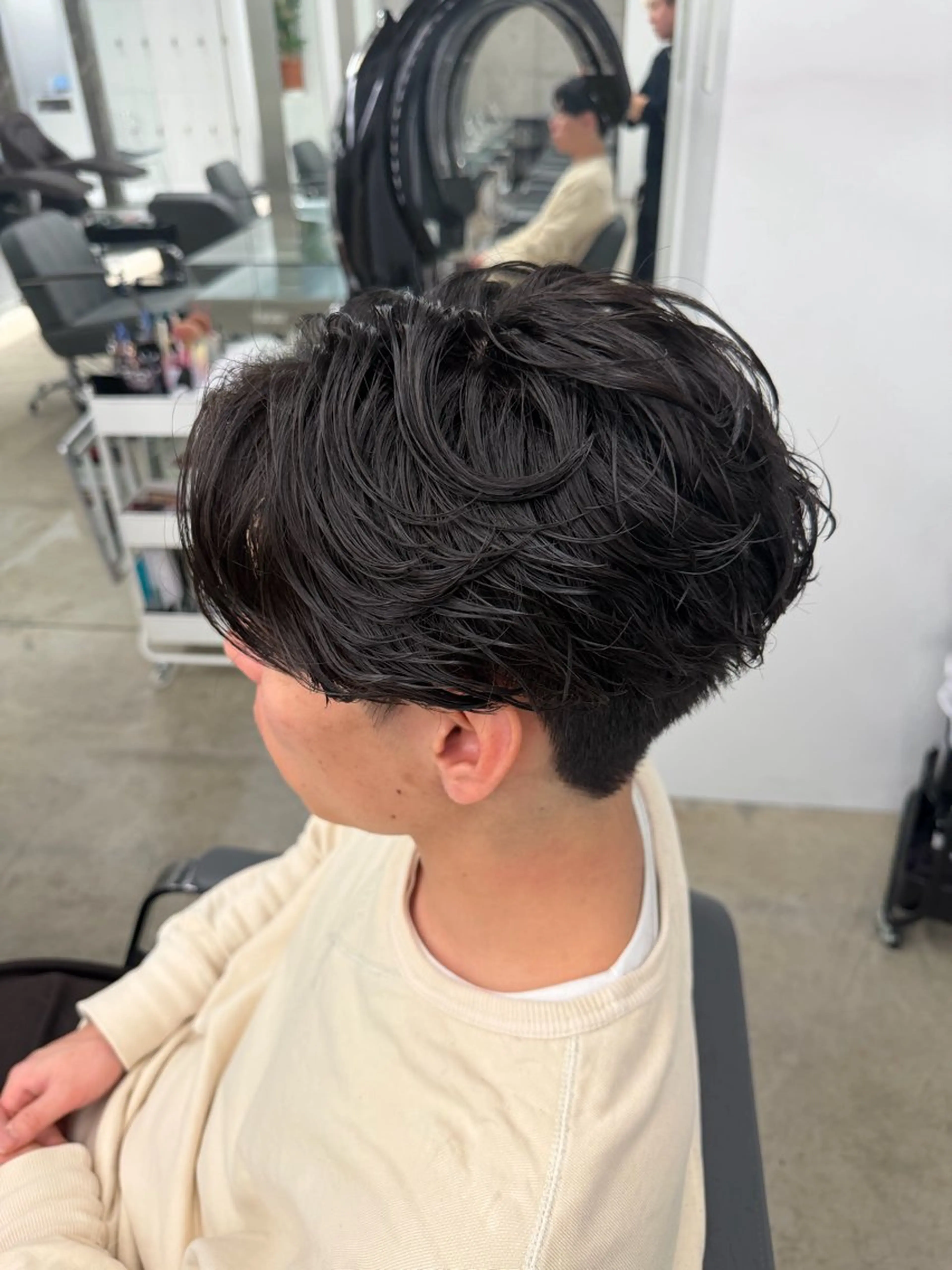 パーマ メンズ カット パーマ パーマ特化/フェザー パーマシャドウ/真生のヘアスタイル