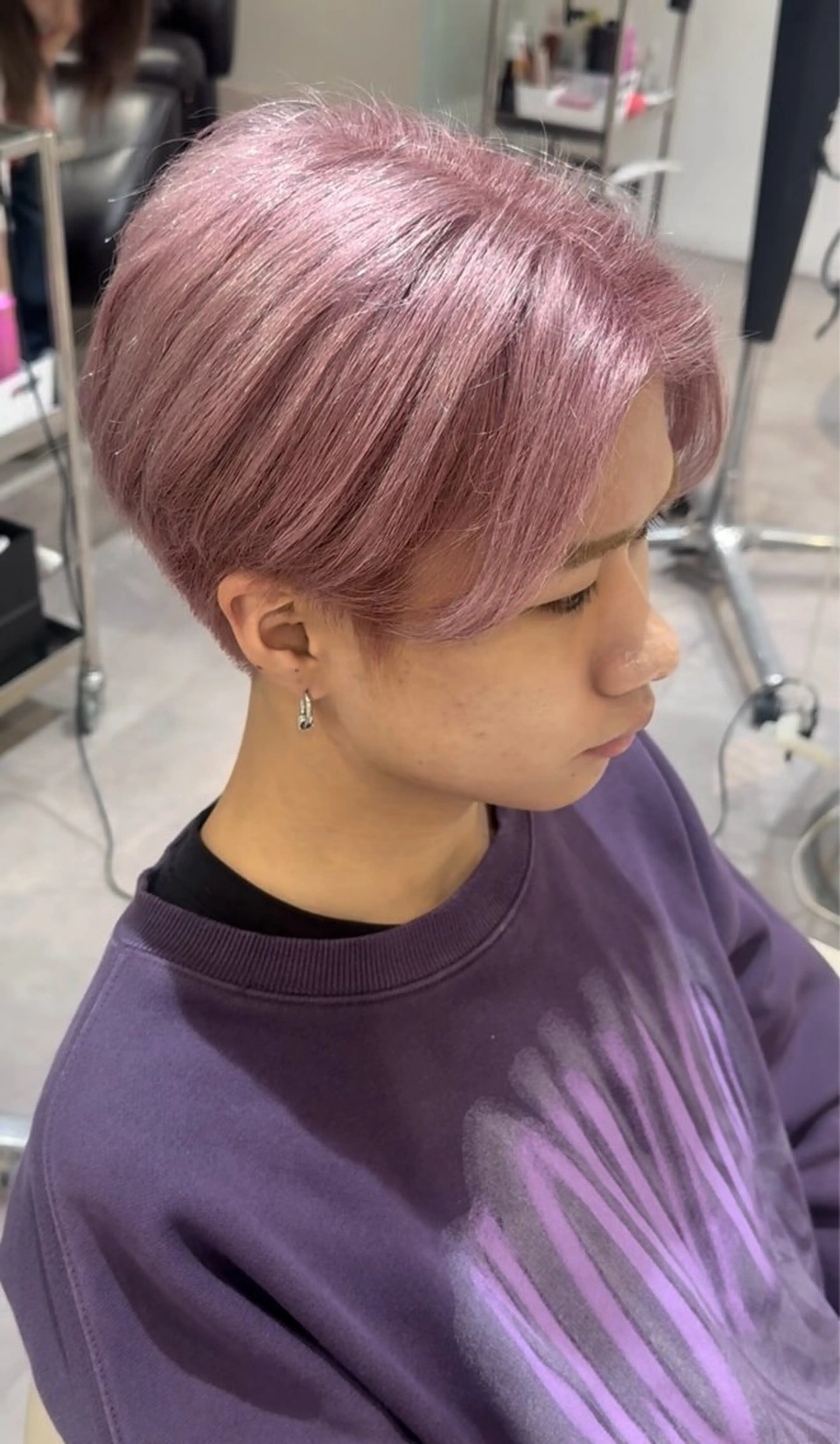 ショート カラー ブリーチ ケアブリーチ 透明感カラー ハイトーンカラー ピンクカラー 💎透明感カラー特化 💎TAISEIのヘアスタイル