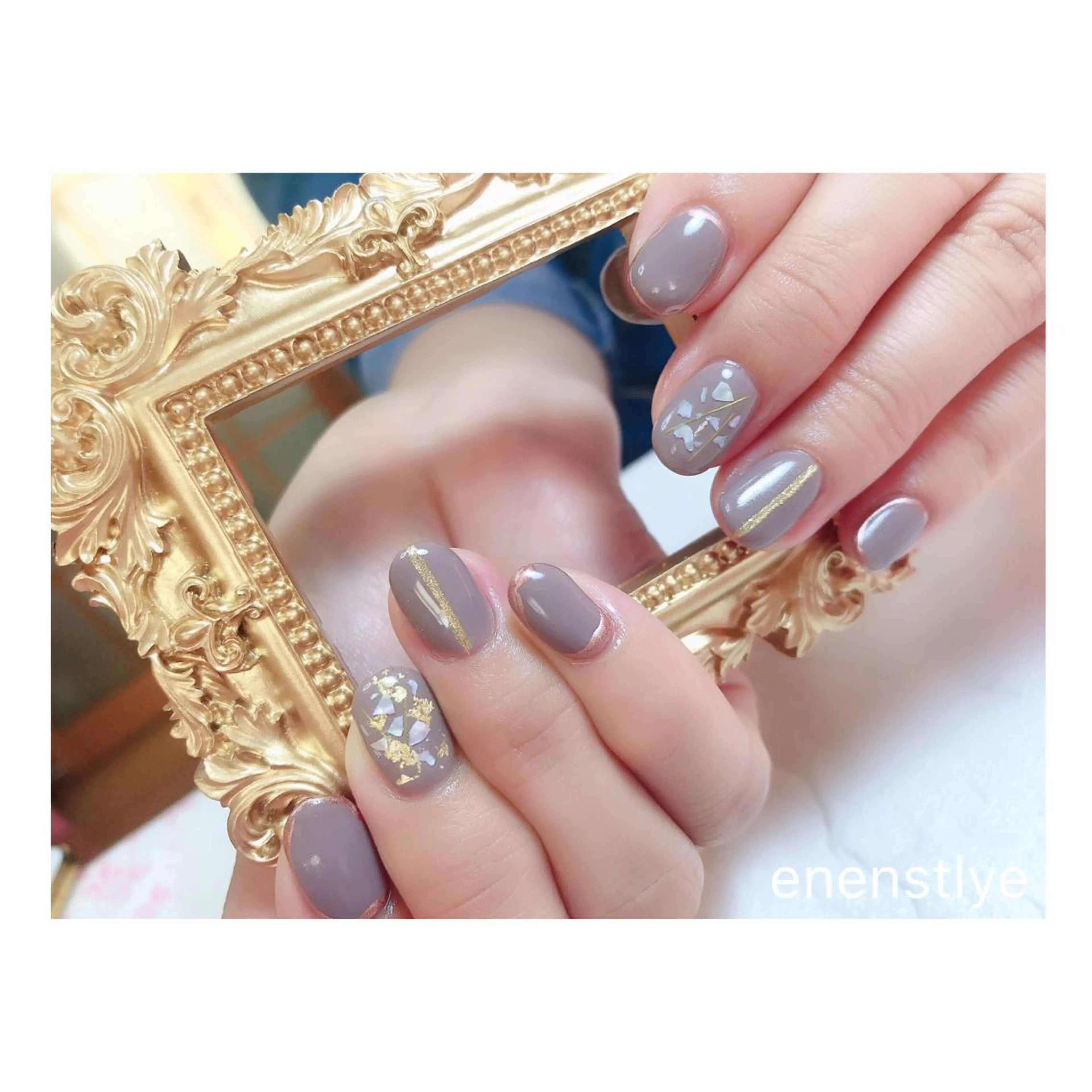 ショート ネイル ジェルネイル ニュアンスネイル オフィスネイル シンプルネイル ハンドネイル 👑enen style👑のネイルデザイン