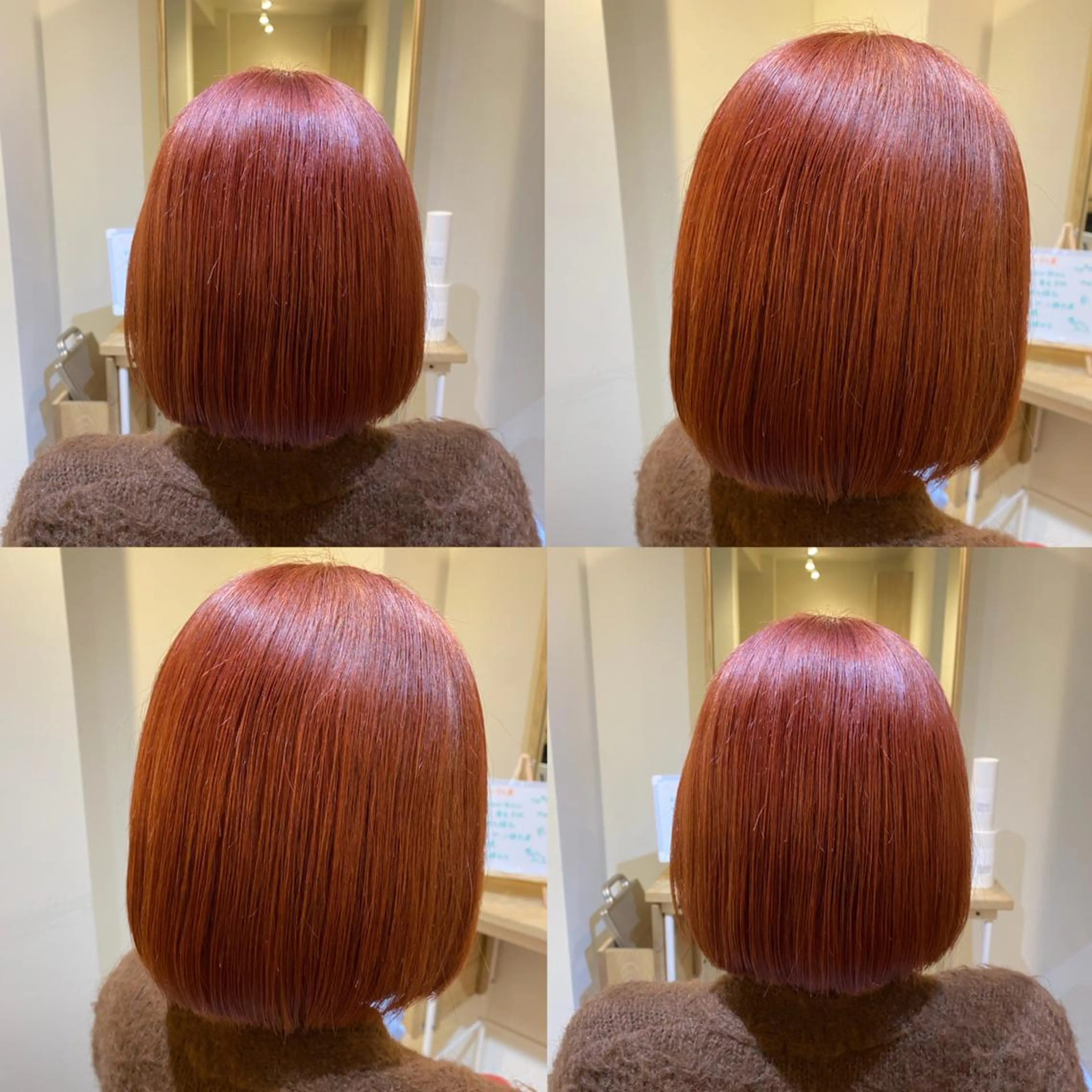 ミディアム カラー 金島 青のヘアスタイル