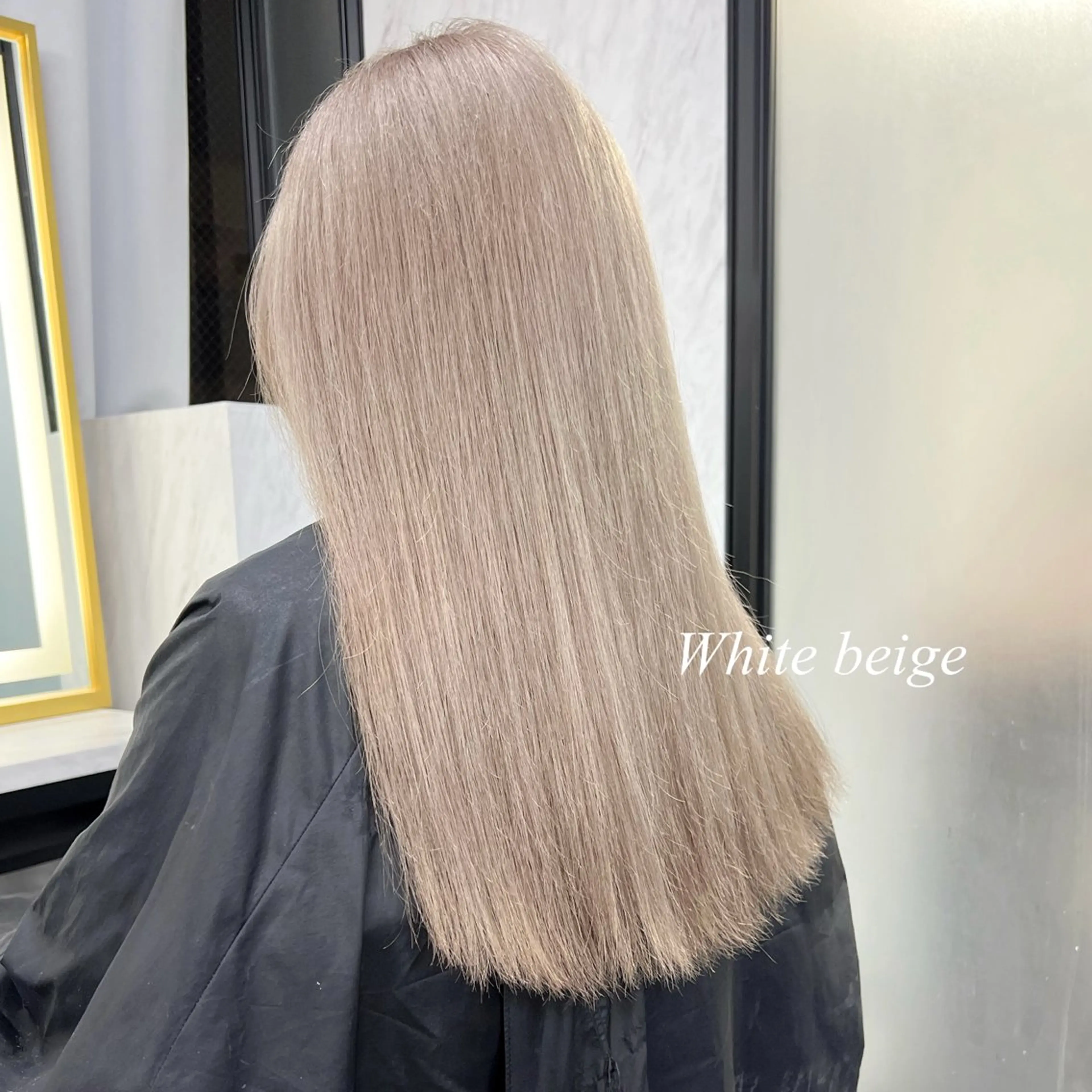 ロング カラー シールエクステ ハイトーンカラー エクステ ヘアカラー トリートメント シールエクステ特化 ハイトーン、NANAのヘアスタイル