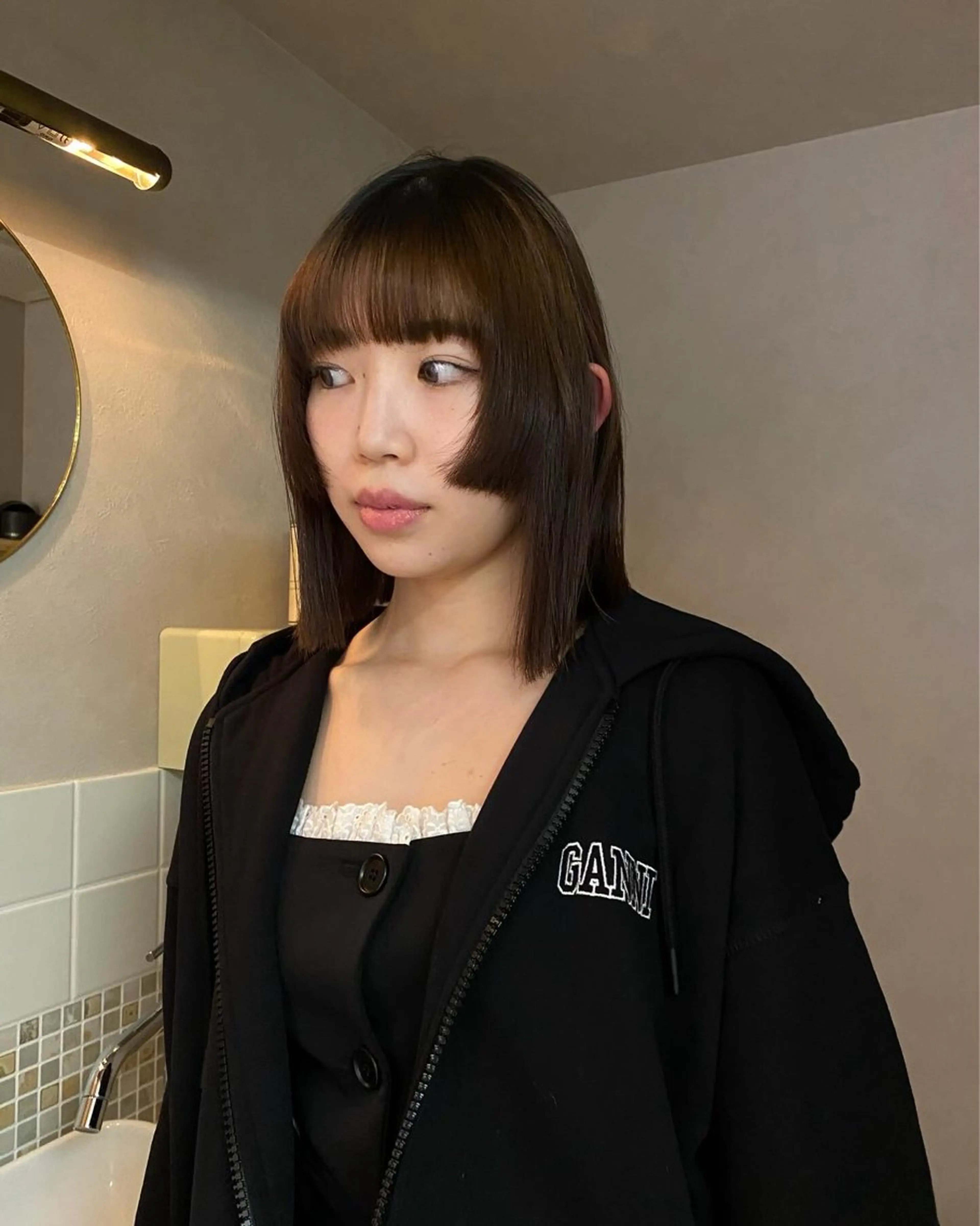 ミディアム カラー iroha/ n.w.h🎀のヘアスタイル