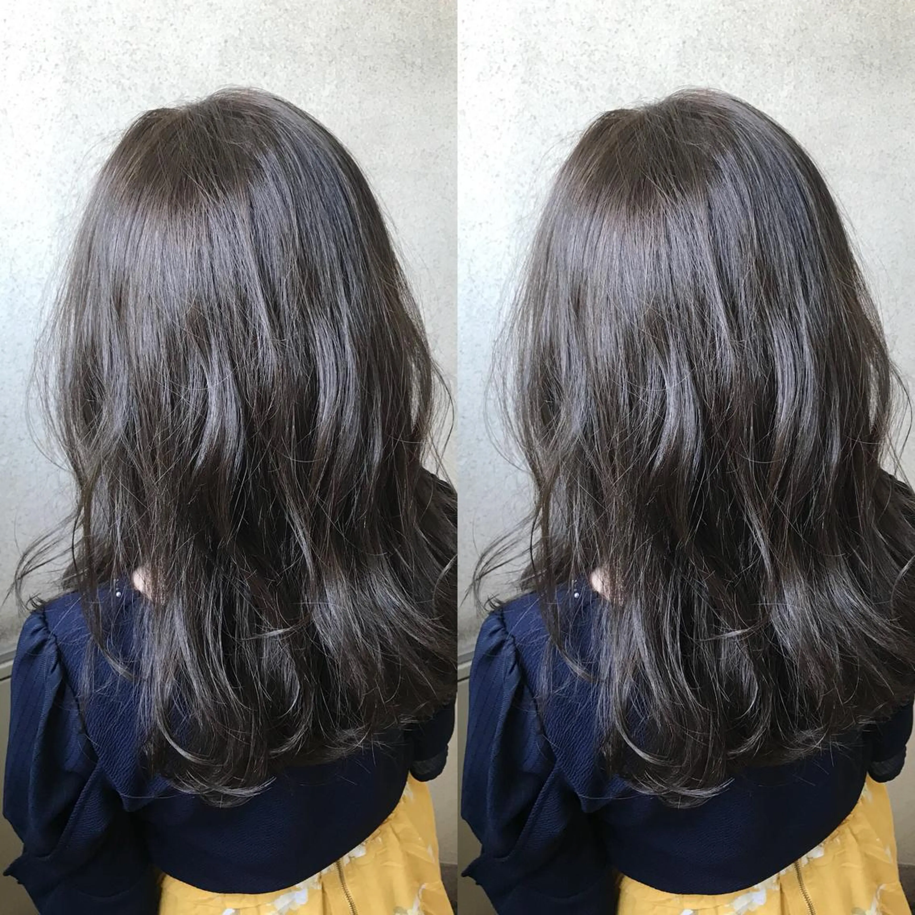 セミロング カラー ヘアカラー 小栗 麻衣のヘアスタイル