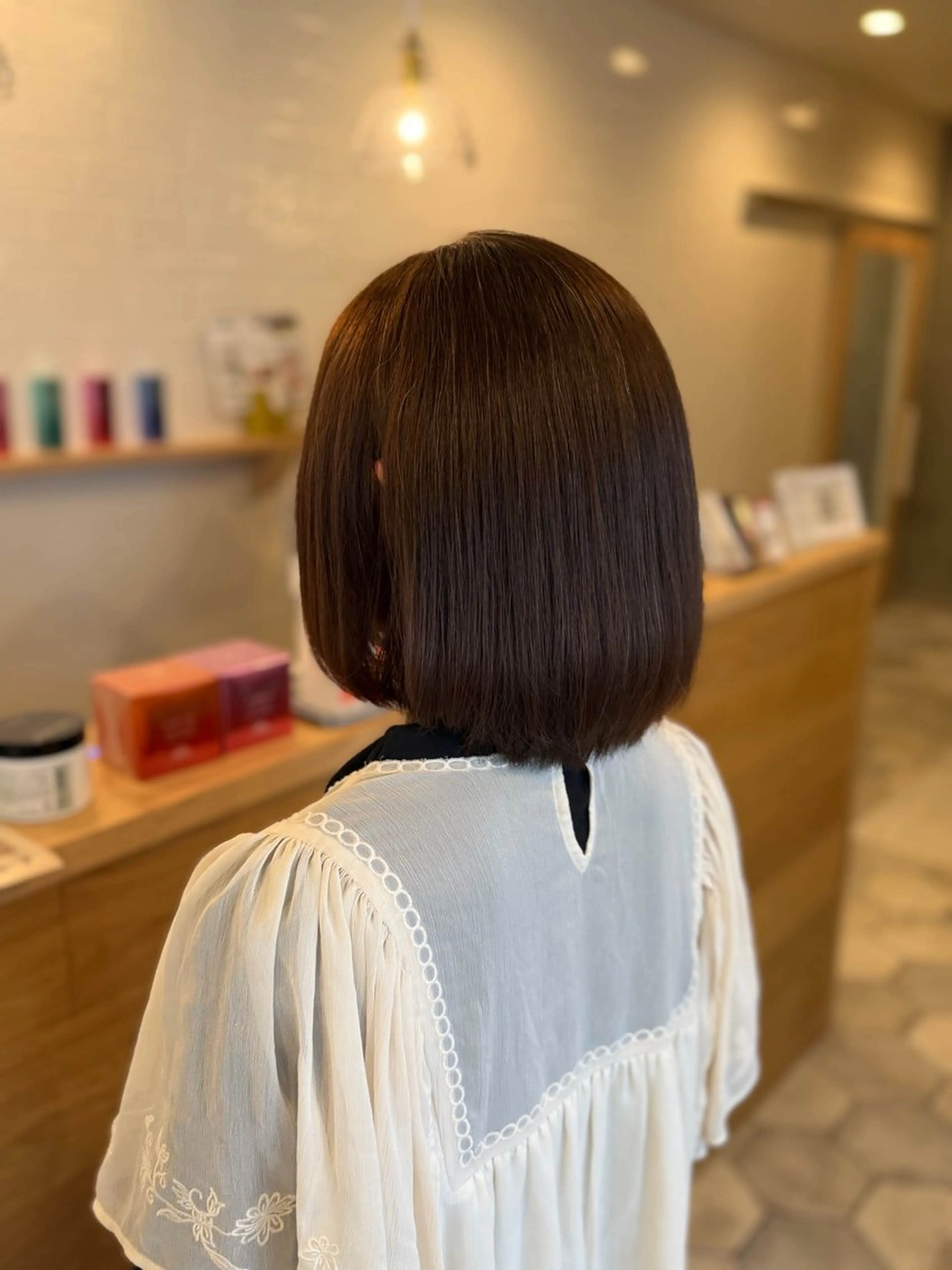 セミロング ヘアカラー 🌿‬serein 一葉のヘアスタイル