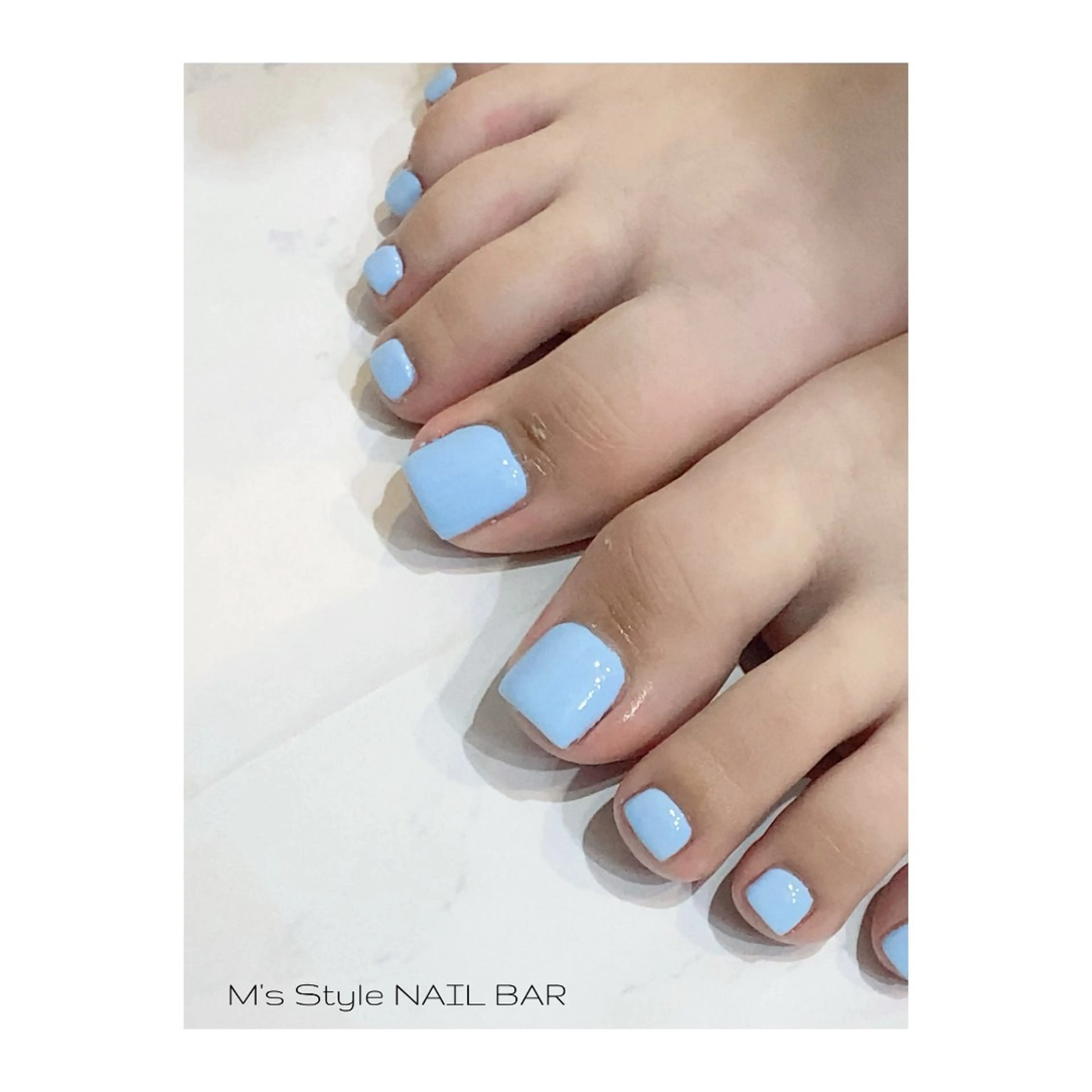 ネイル 成人式 フットネイル フレンチネイル ジェルネイル 韓国ネイル フットネイル M's Style NAIL BARのネイルデザイン