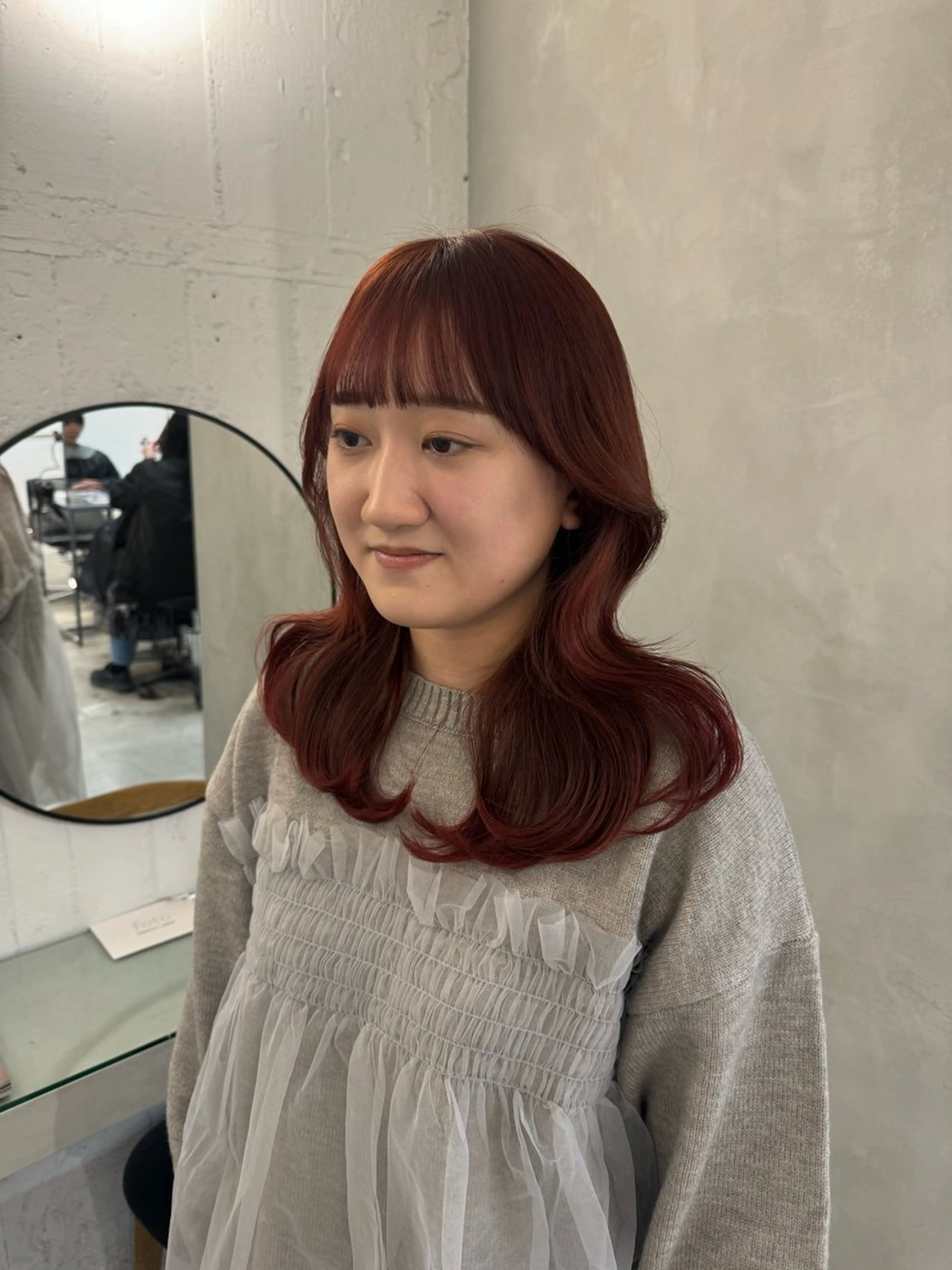 セミロング カット ヘアカラー トリートメント 新宿/顔周りカット +レイヤー=しずく♩のヘアスタイル