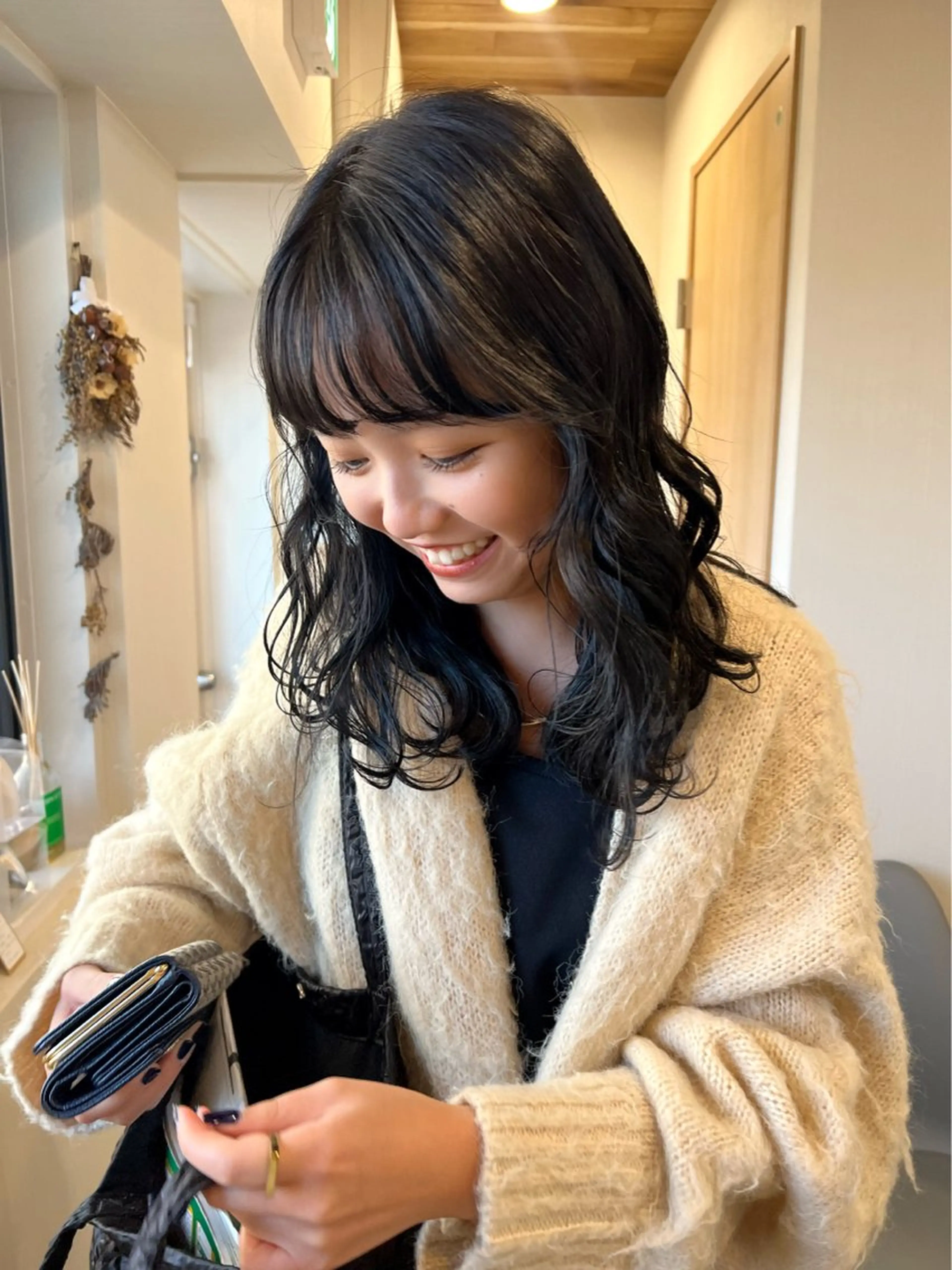 セミロング カラー カット ヘアカラー トリートメント トレンドと似合わせ/ マンツーマン/西上楓のヘアスタイル