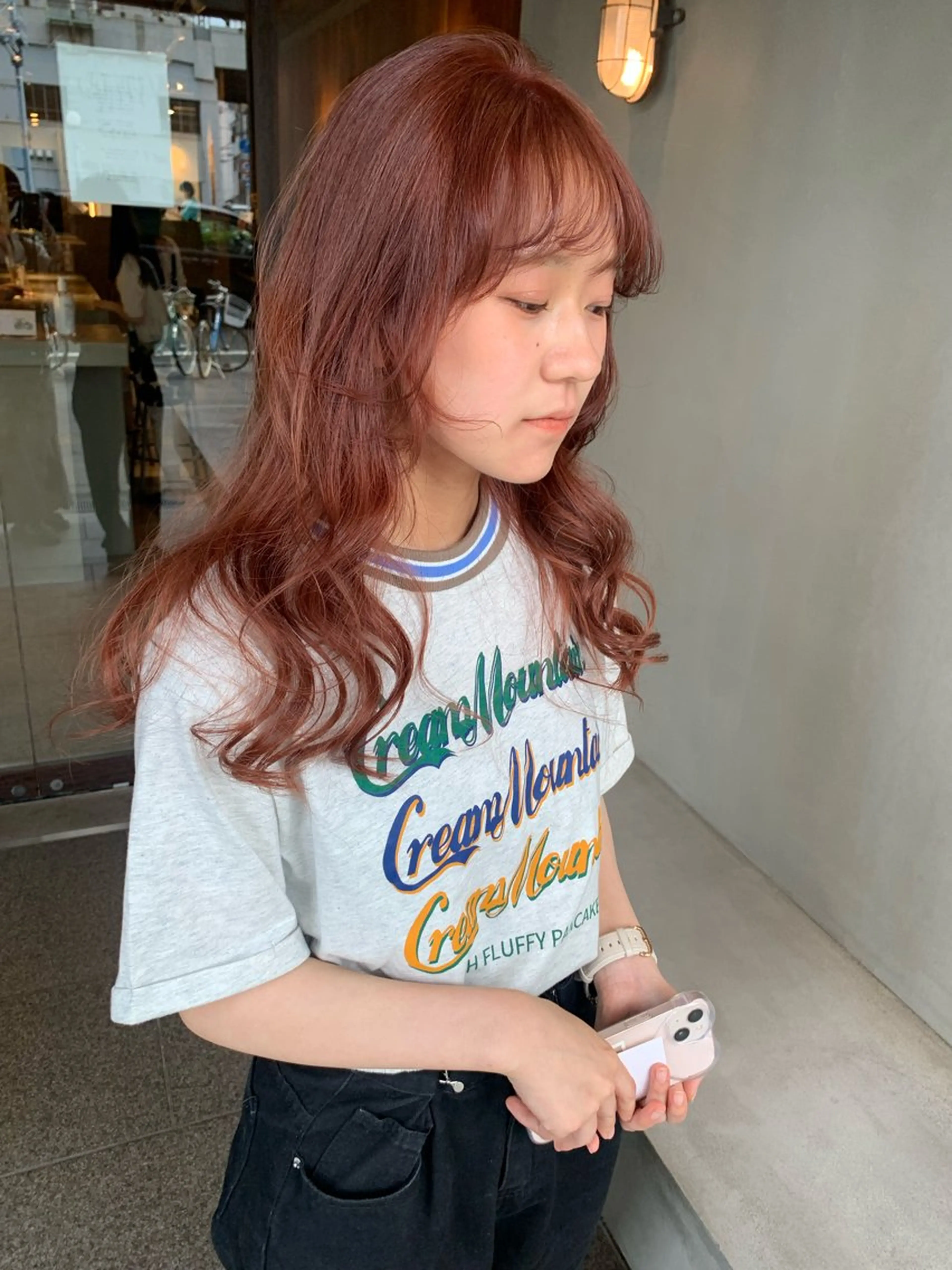 ロング カラー ヘアカラー ブリーチ/アレンジ 天満/chihiroのヘアスタイル