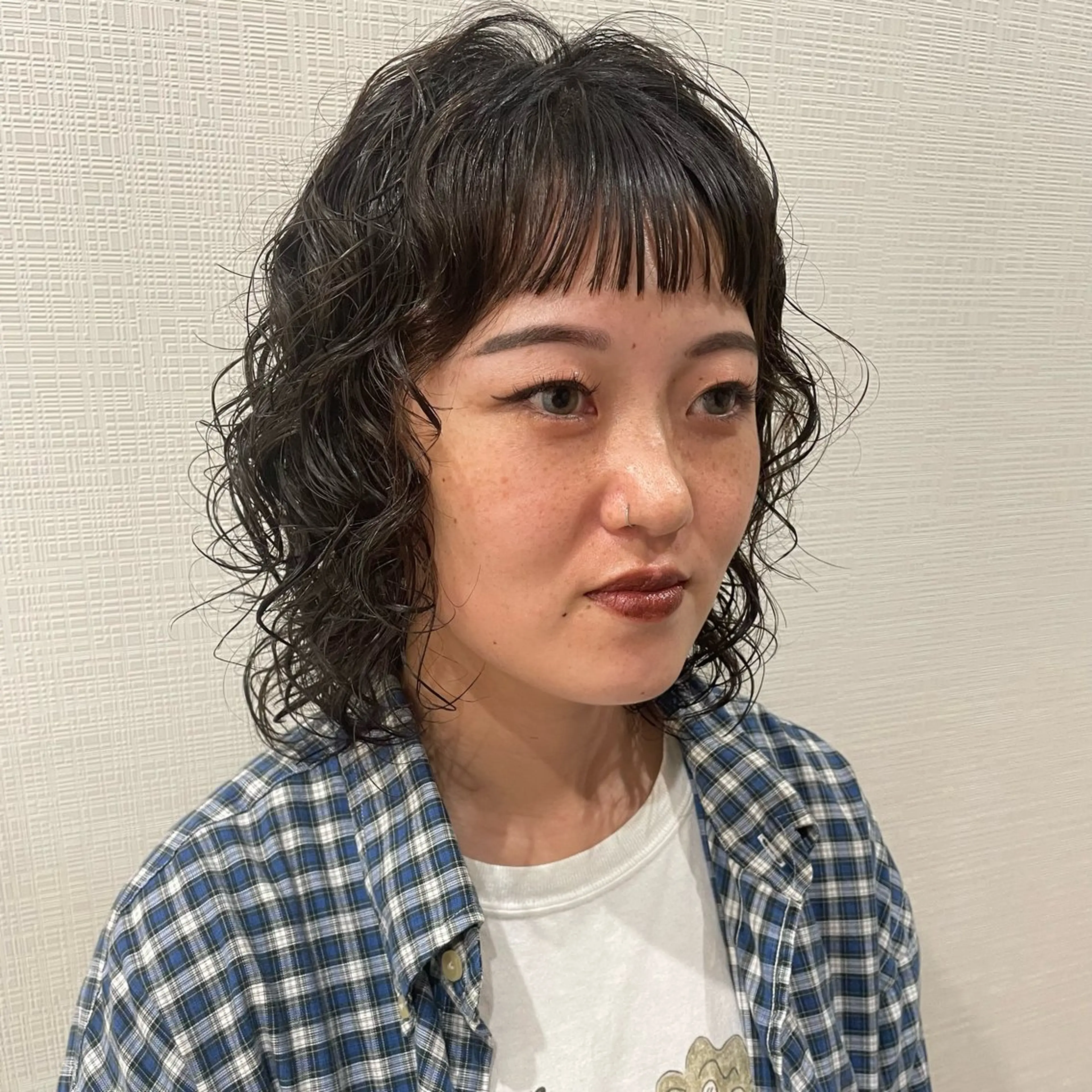 ミディアム パーマ ミディアムパーマ RorriM natsuのヘアスタイル