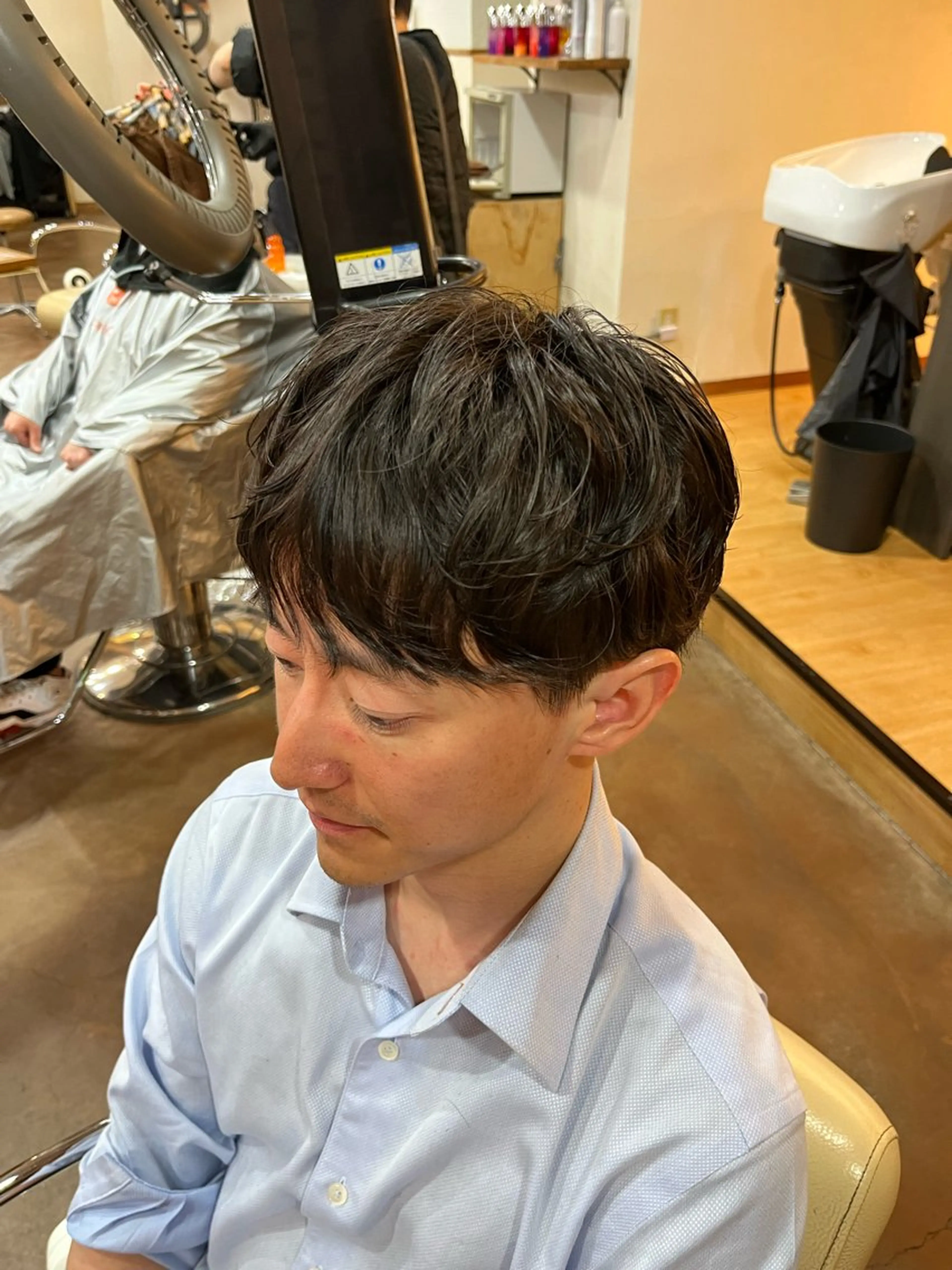 パーマ メンズ メンズパーマ しみず ちかえのヘアスタイル
