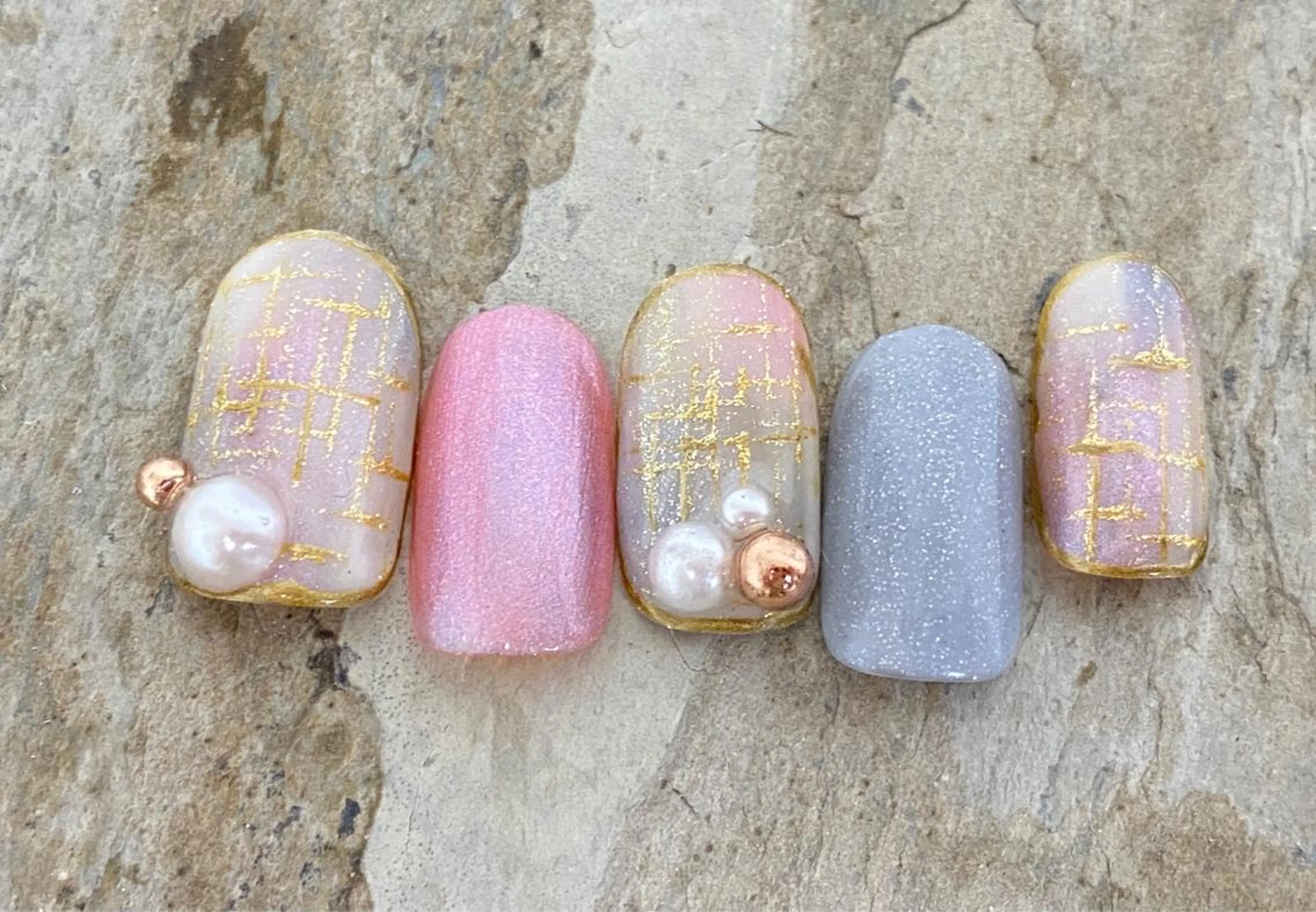 ネイル ツイードネイル MOMO nailのネイルデザイン