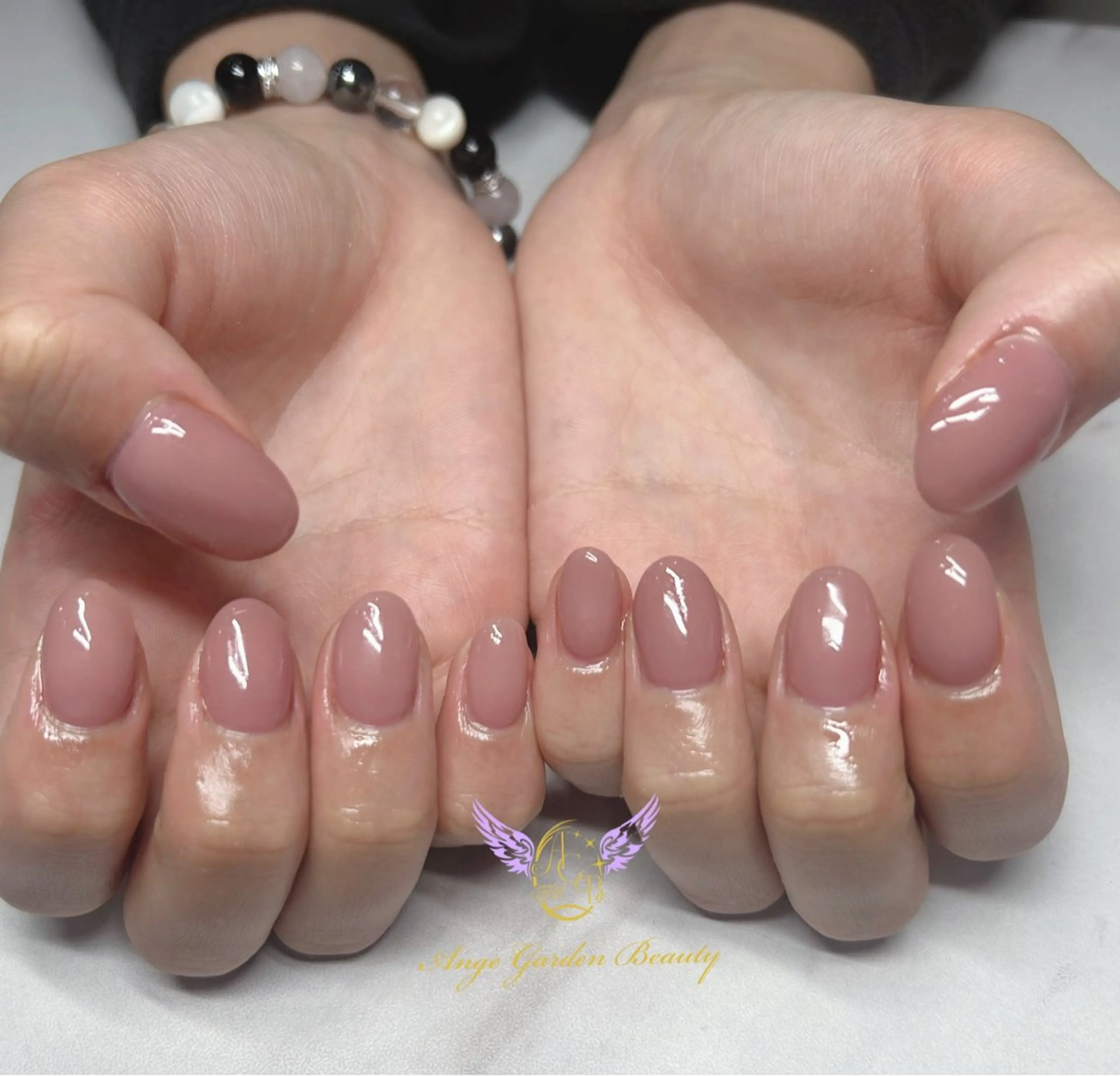 ネイル ワンカラーネイル ピンク ハンドネイル AngeGarden Beautymihoのネイルデザイン