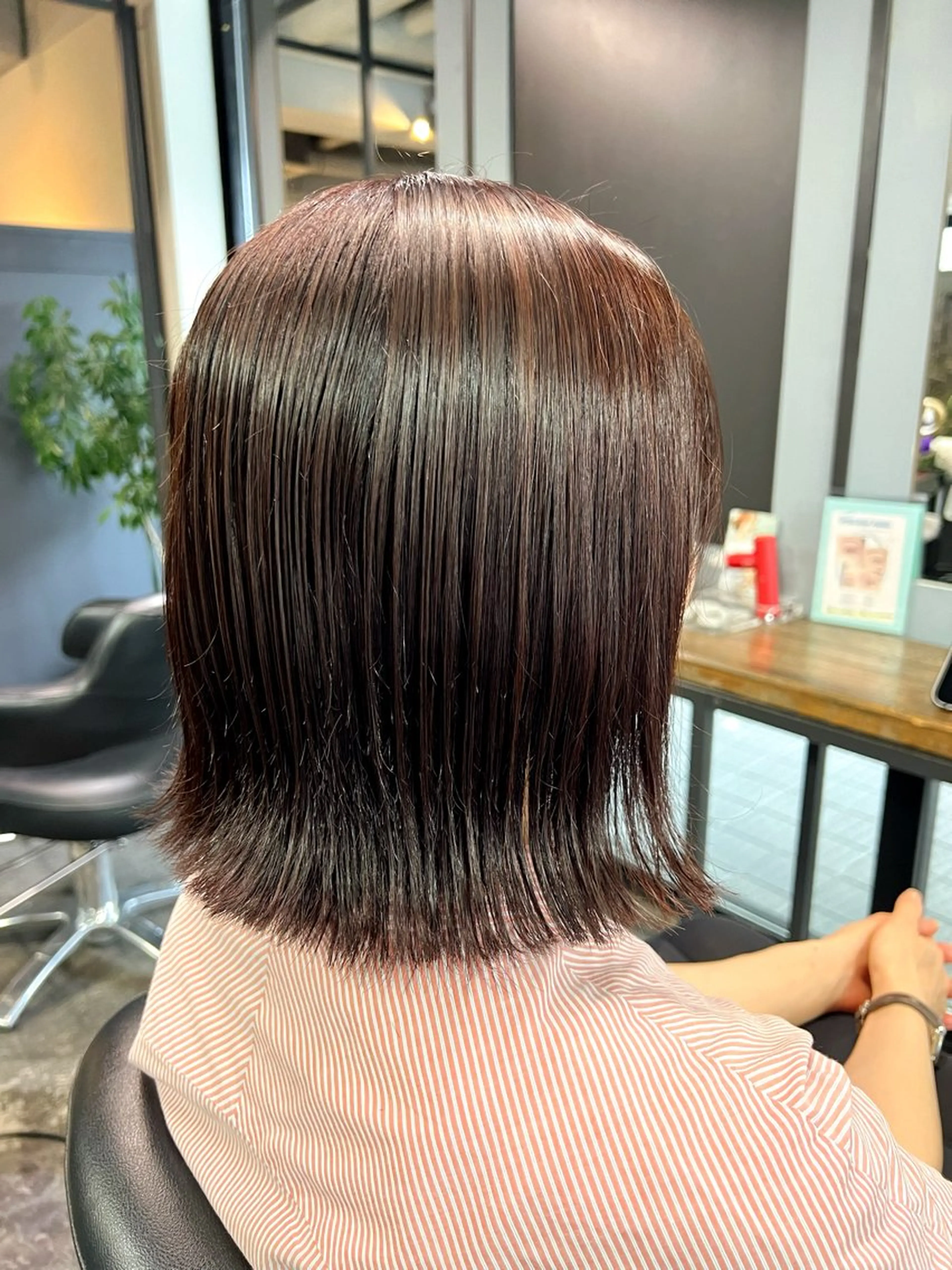 ミディアム ハイライト 💘札幌クロスパーマ 髪質改善💘rinaのヘアスタイル