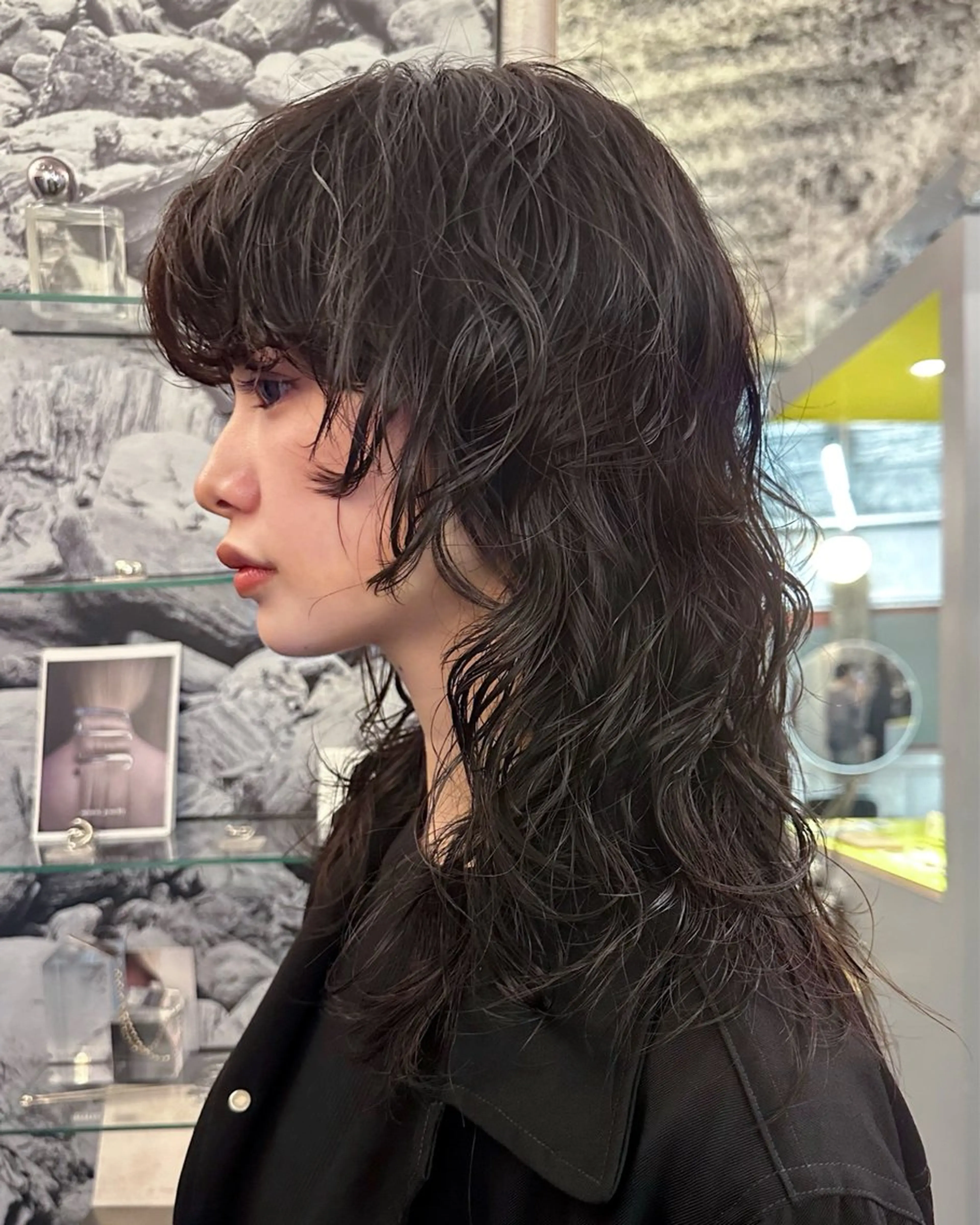 ミディアム パーマ カット パーマ レイヤー/パーマ /ウルフ/nabeのヘアスタイル