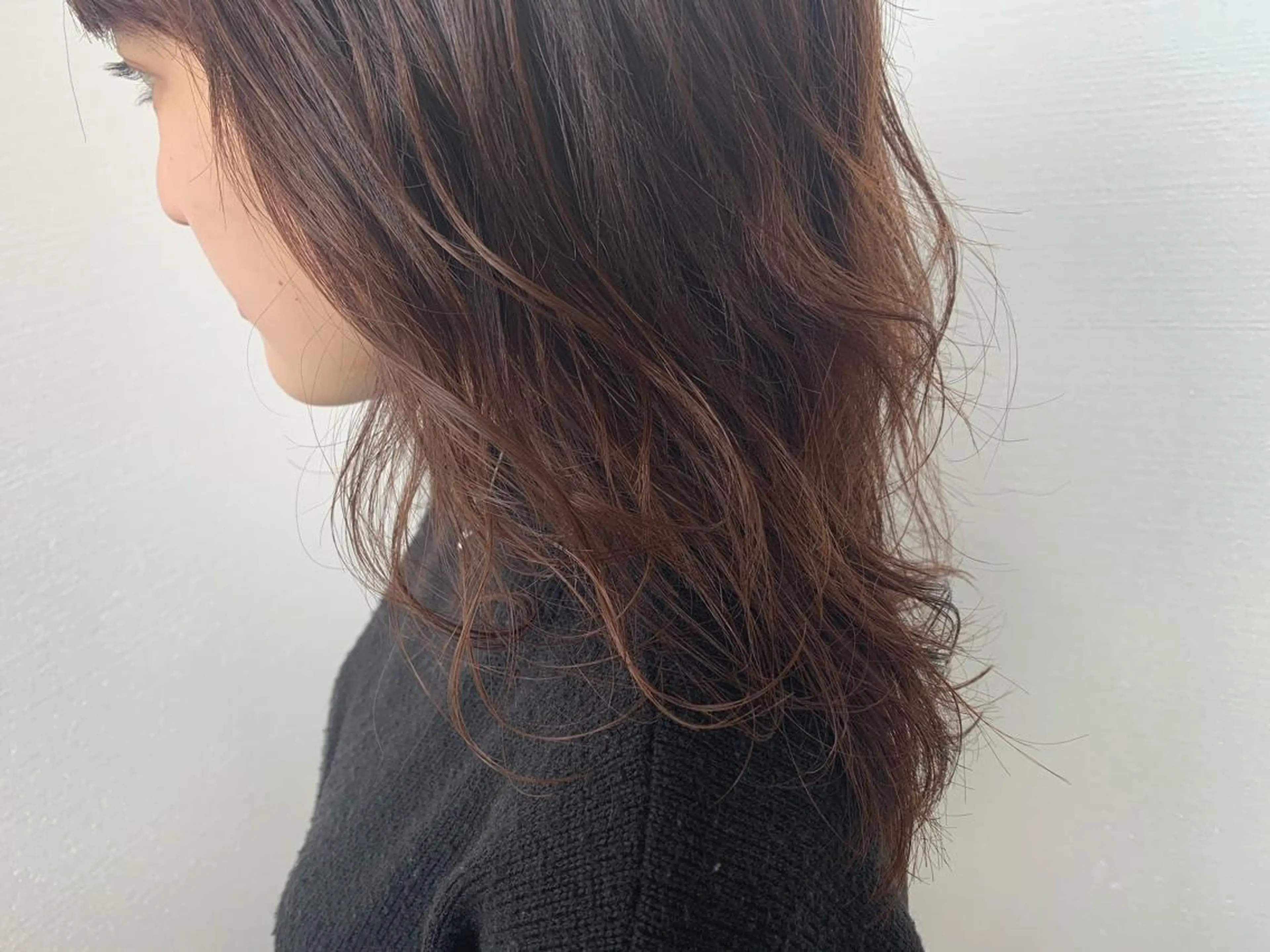セミロング カラー ラベンダーカラー ラベンダーピンク ピンクカラー カット ヘアカラー トリートメント 【Uneユヌ】菊地 春那のヘアスタイル