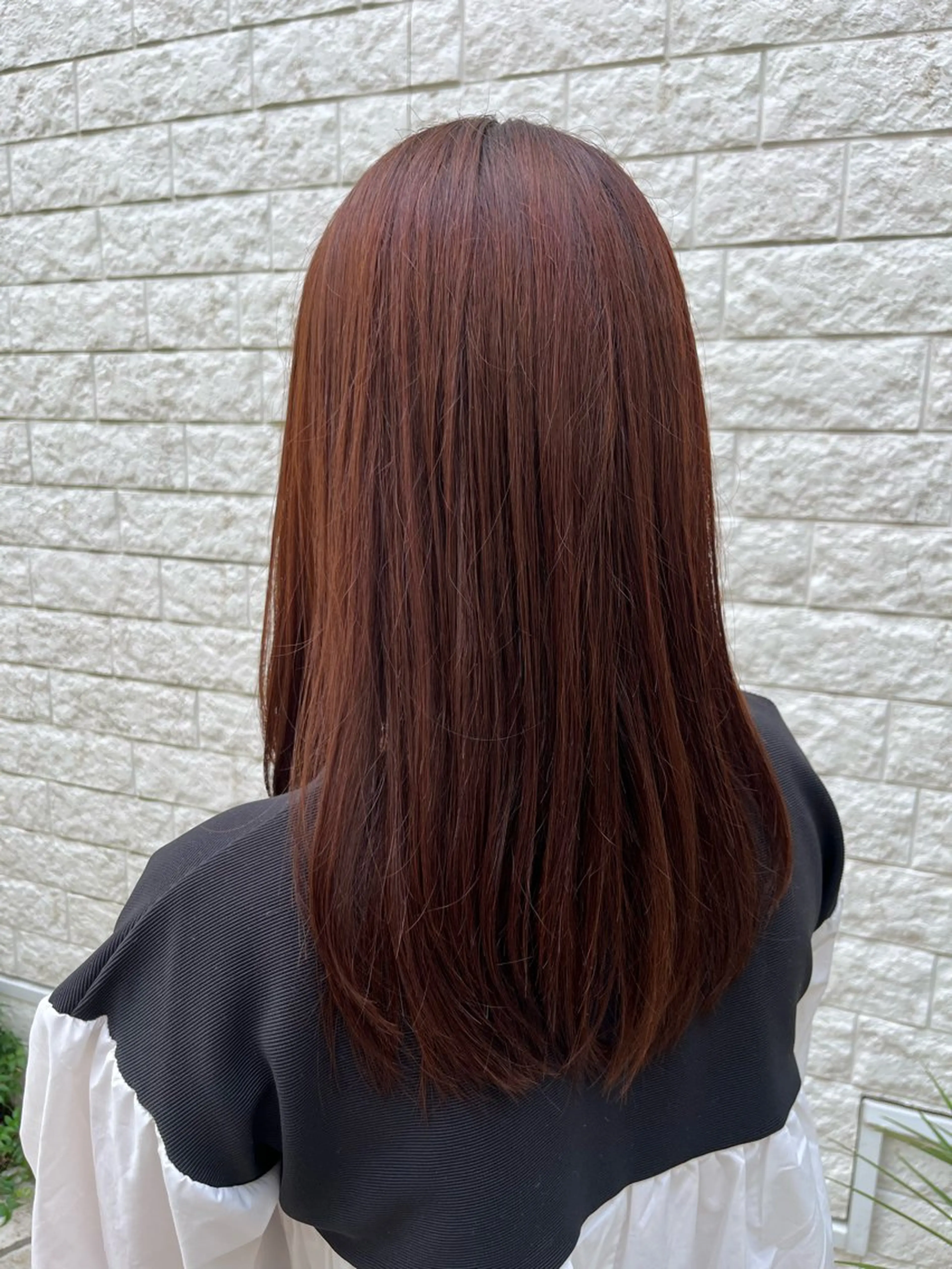 ロング カラー オレンジ ヘアカラー トリートメント 無料カットモデル‪✨ ✂️Nanami🌷のヘアスタイル