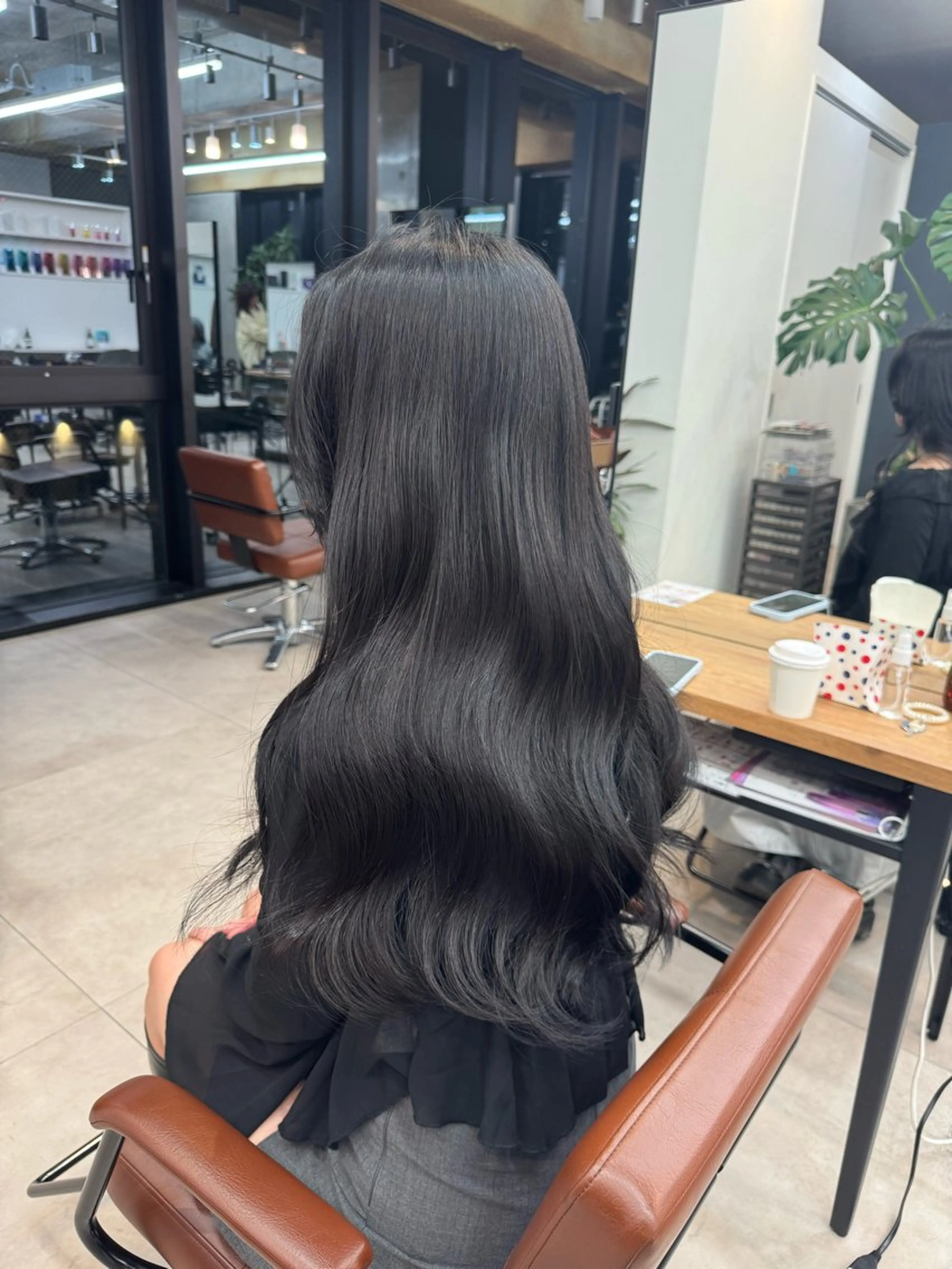 ロング ヘアカラー ヘアアレンジ/ 透明感カラー/まひろのヘアスタイル