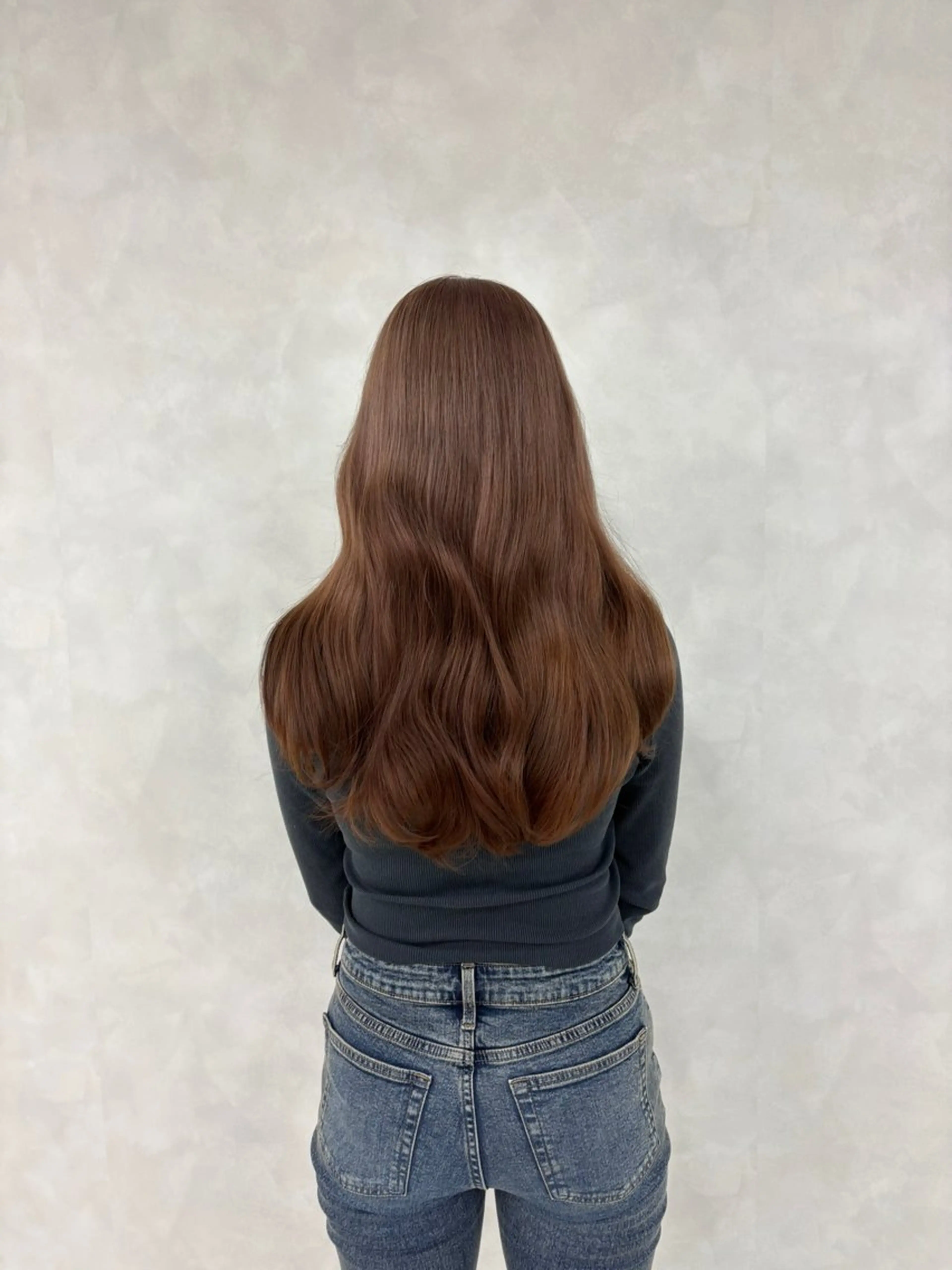 ロング ピンクブラウン 心斎橋美容室 Rimiのヘアスタイル