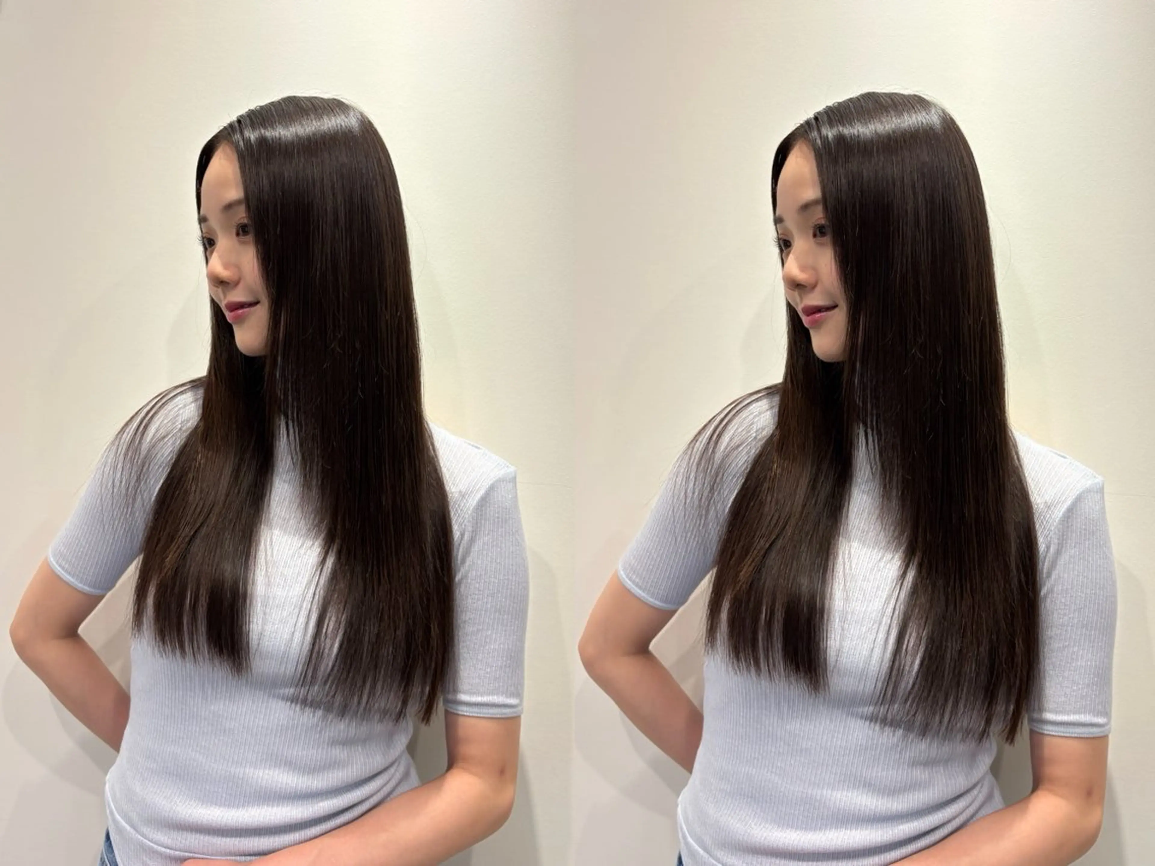 ロング レイヤーカット 似合わせカット 髪質改善・水素カラー ARIA(ému)のヘアスタイル