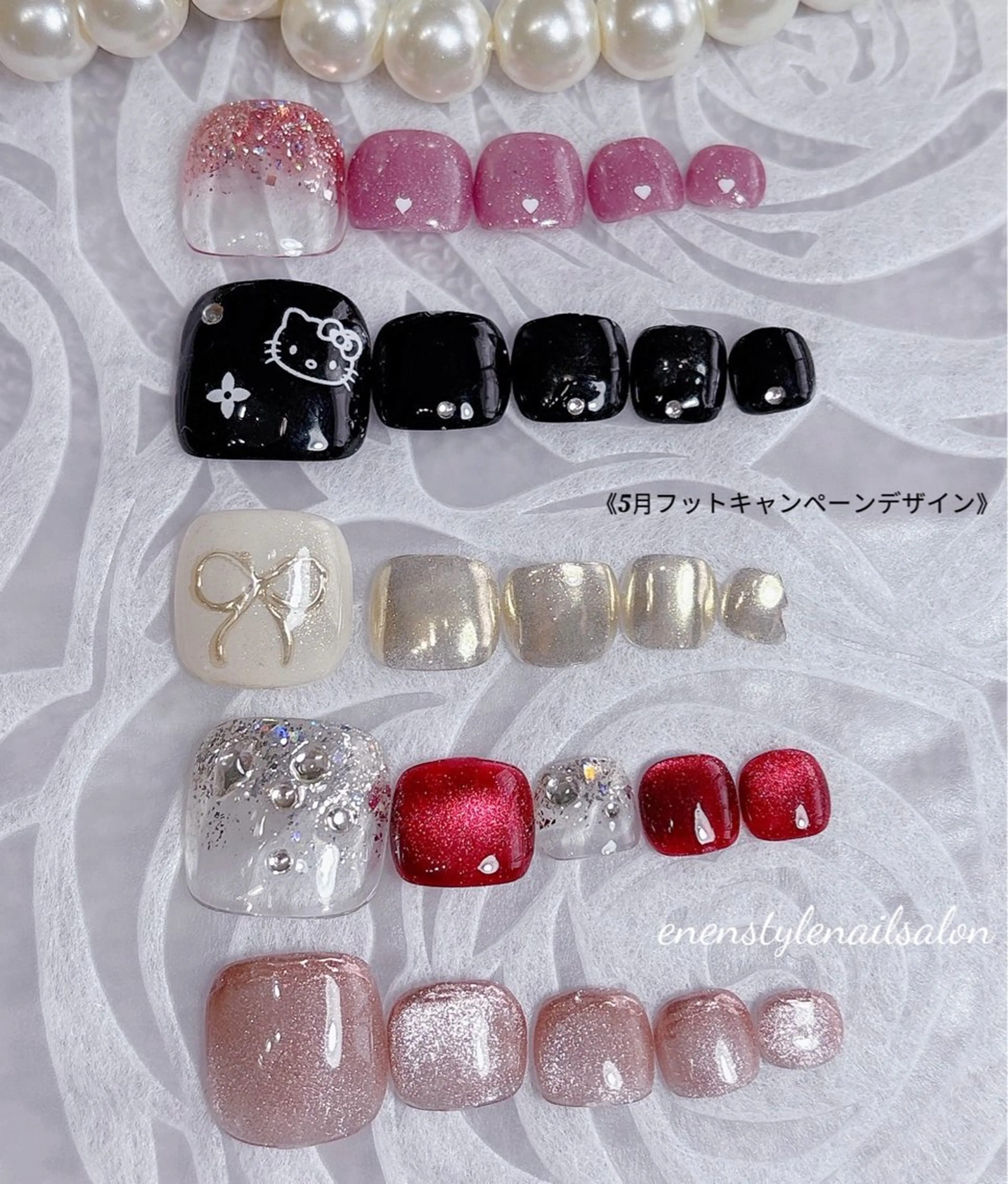 ネイル ハンドネイル フットネイル 👑enen style👑のネイルデザイン