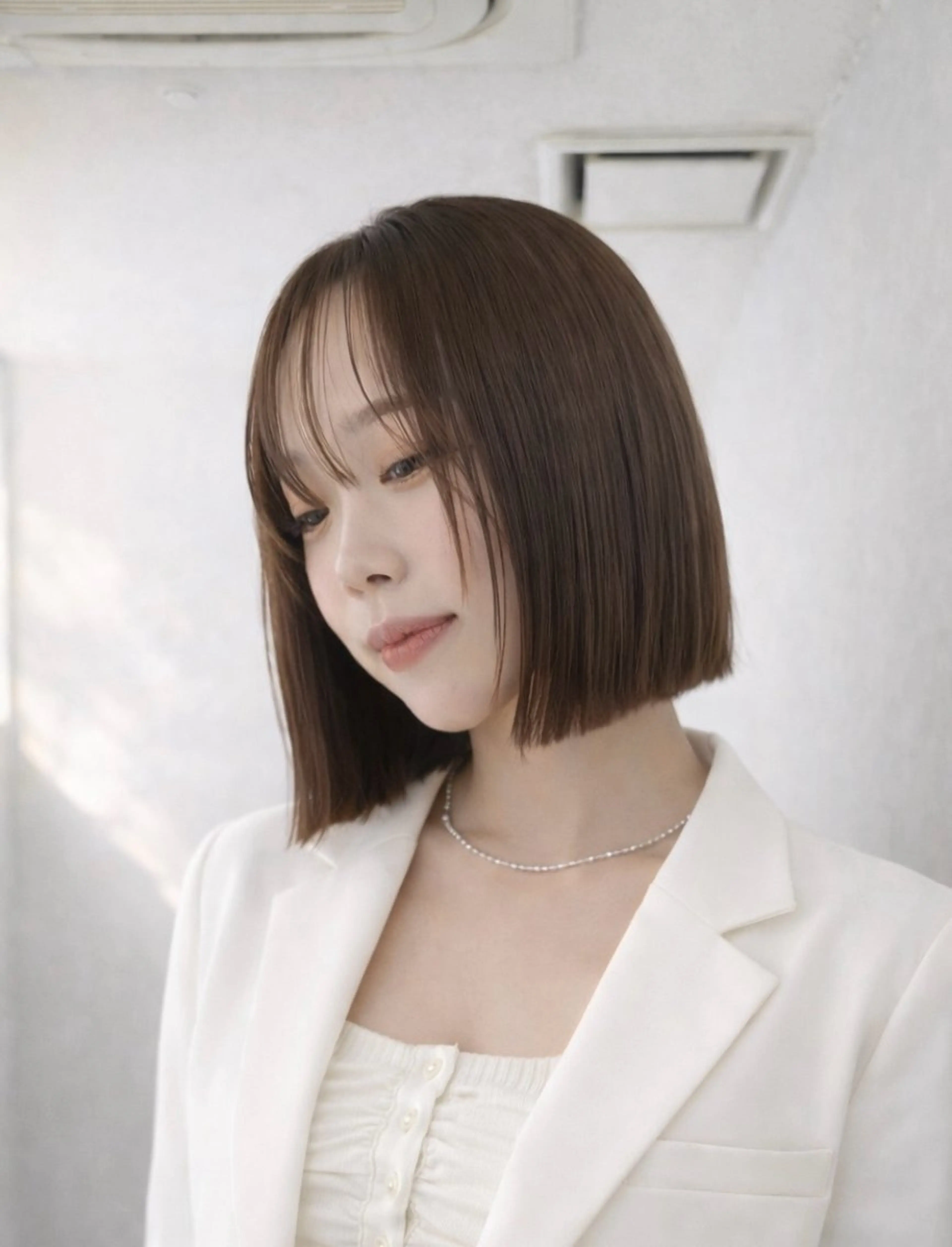 ミディアム ボブ 似合わせno.1💎 韓国ヘア特化まなかのヘアスタイル