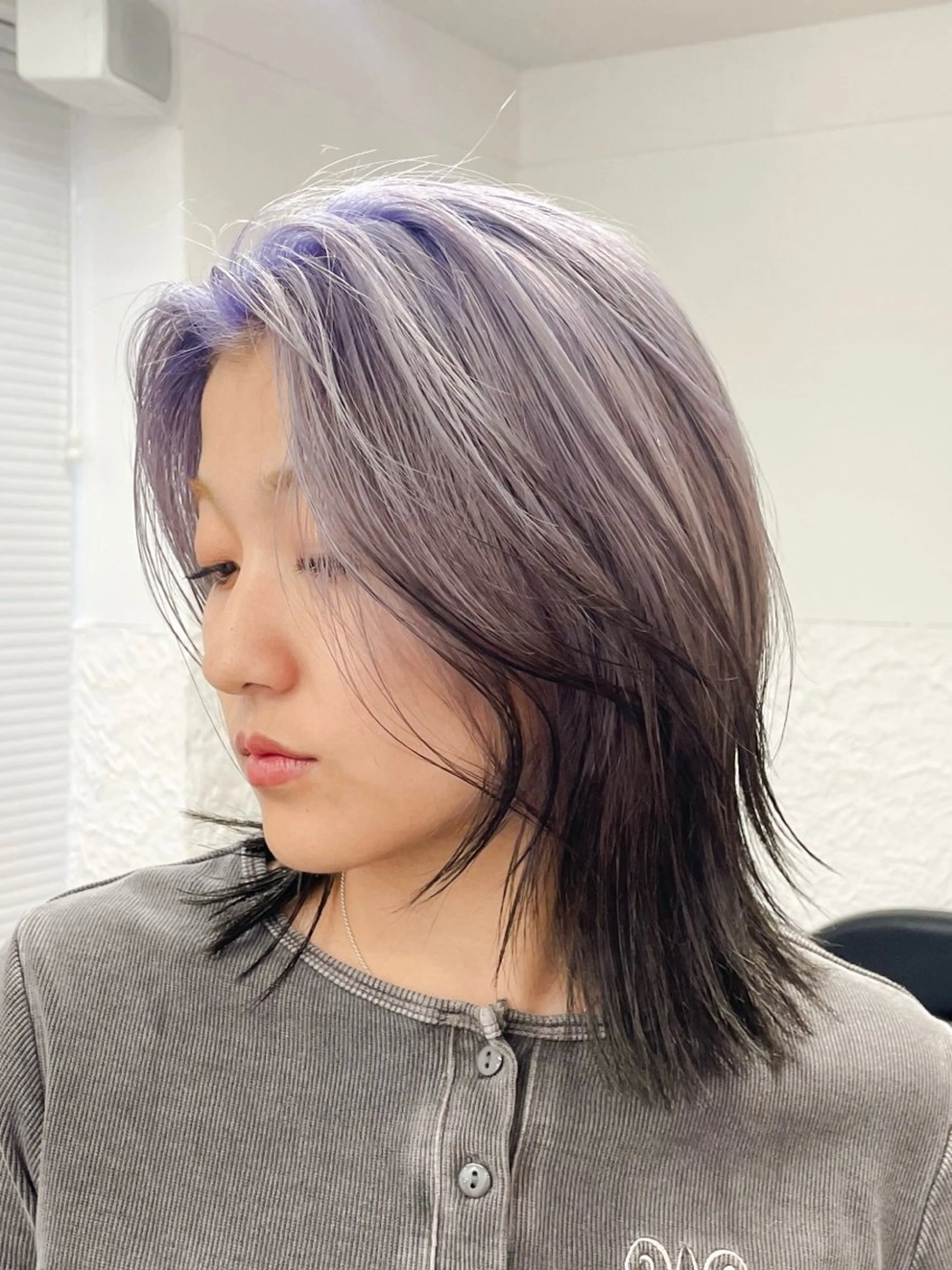 セミロング カラー ヘアアレンジ 🦠デザインカラー/ 魚瀬あおい🦠のヘアスタイル