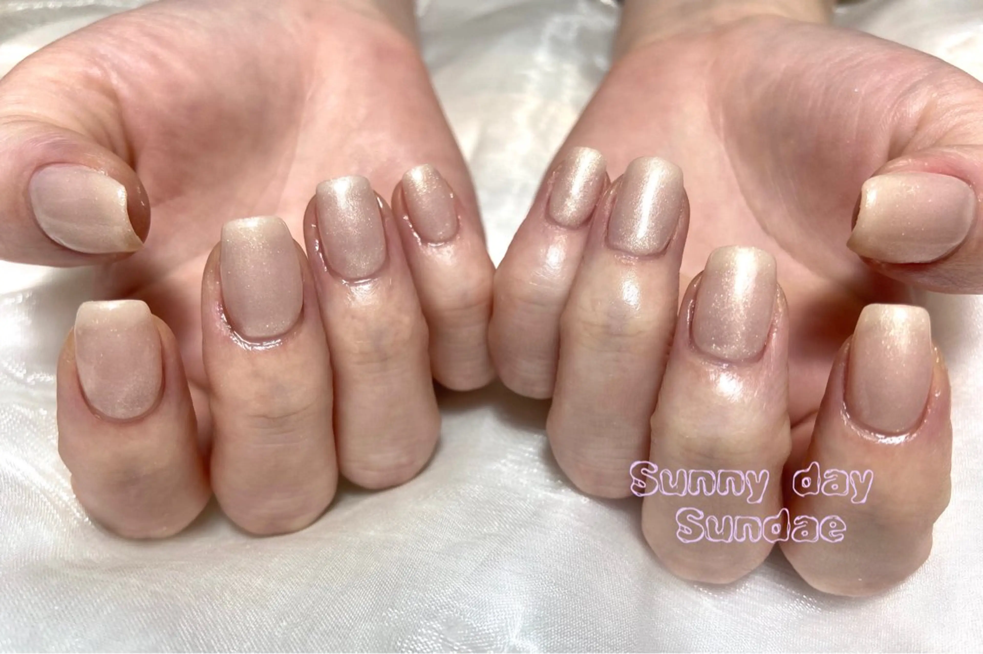 ネイル ジェルネイル オフィスネイル ワンカラーネイル パラジェル ハンドネイル mako 🌷のネイルデザイン