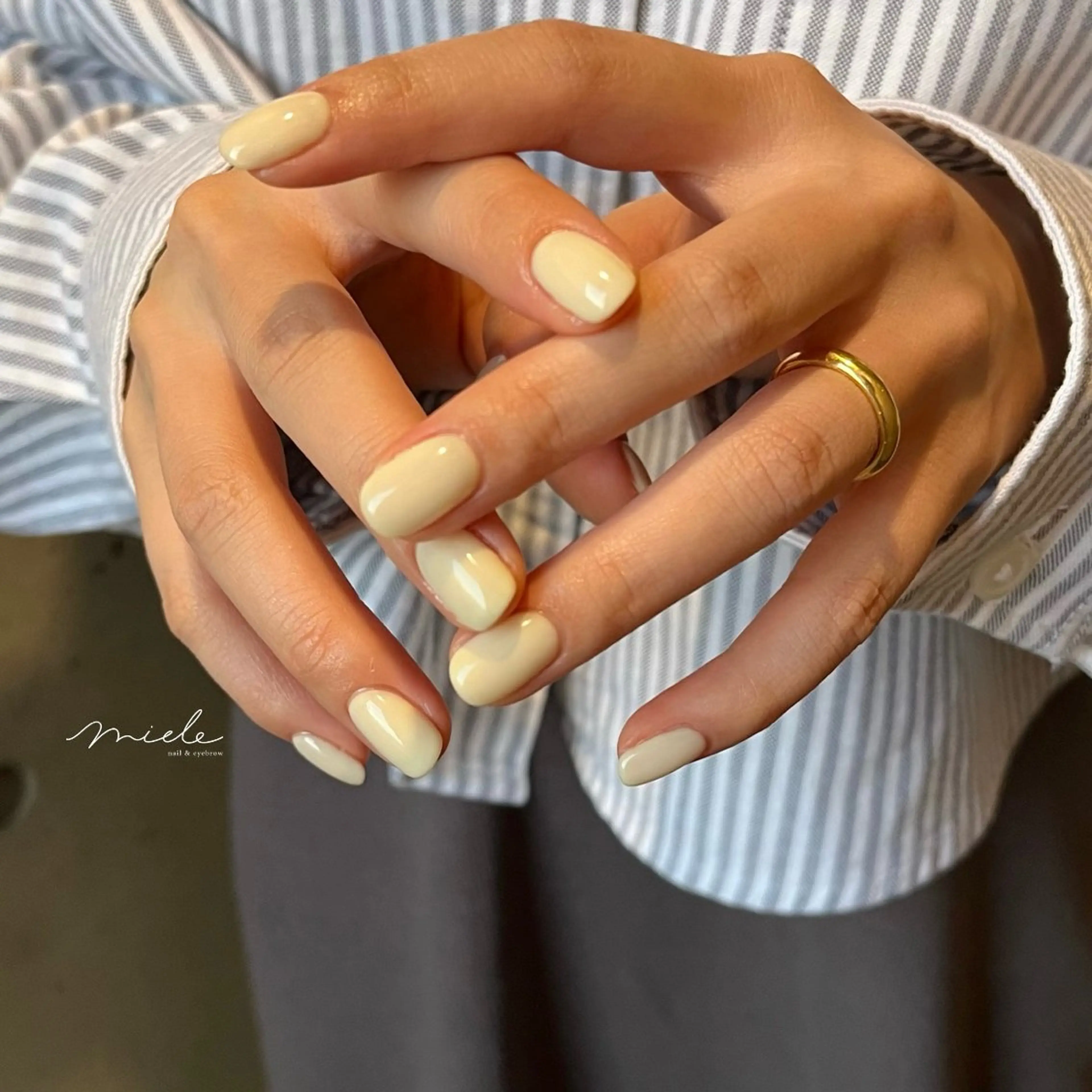 ネイル ハンドネイル miele【ミエレ】 海外シンプルデザインのネイルデザイン