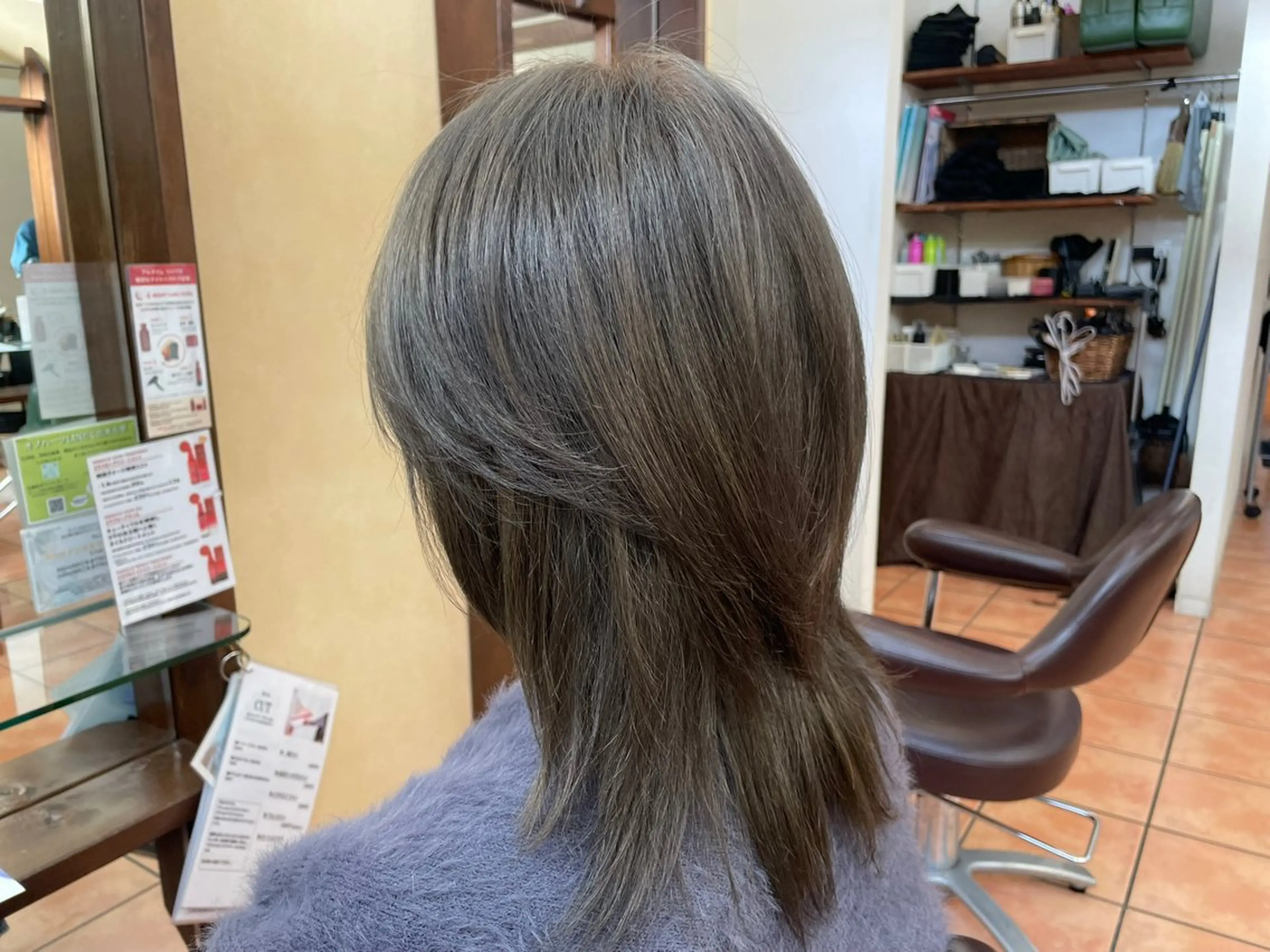 ミディアム くびれヘア ヘアカラー ヘッドスパ 平野 恵士/再現性重視のヘアスタイル