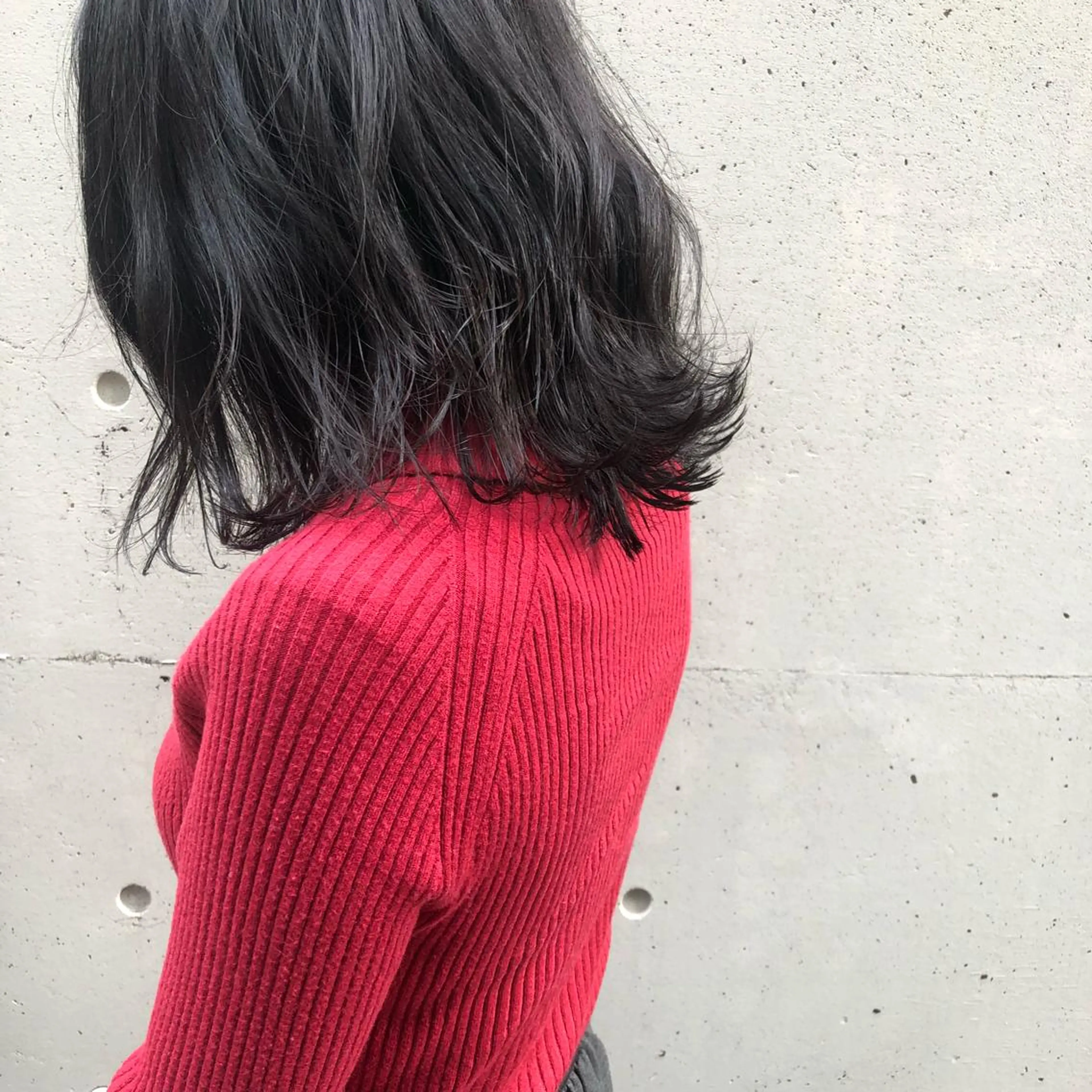 ミディアム カラー アッシュ カット ヘアカラー トリートメント 酸性縮毛矯正🧴韓国 レイヤー/髪質改善のヘアスタイル