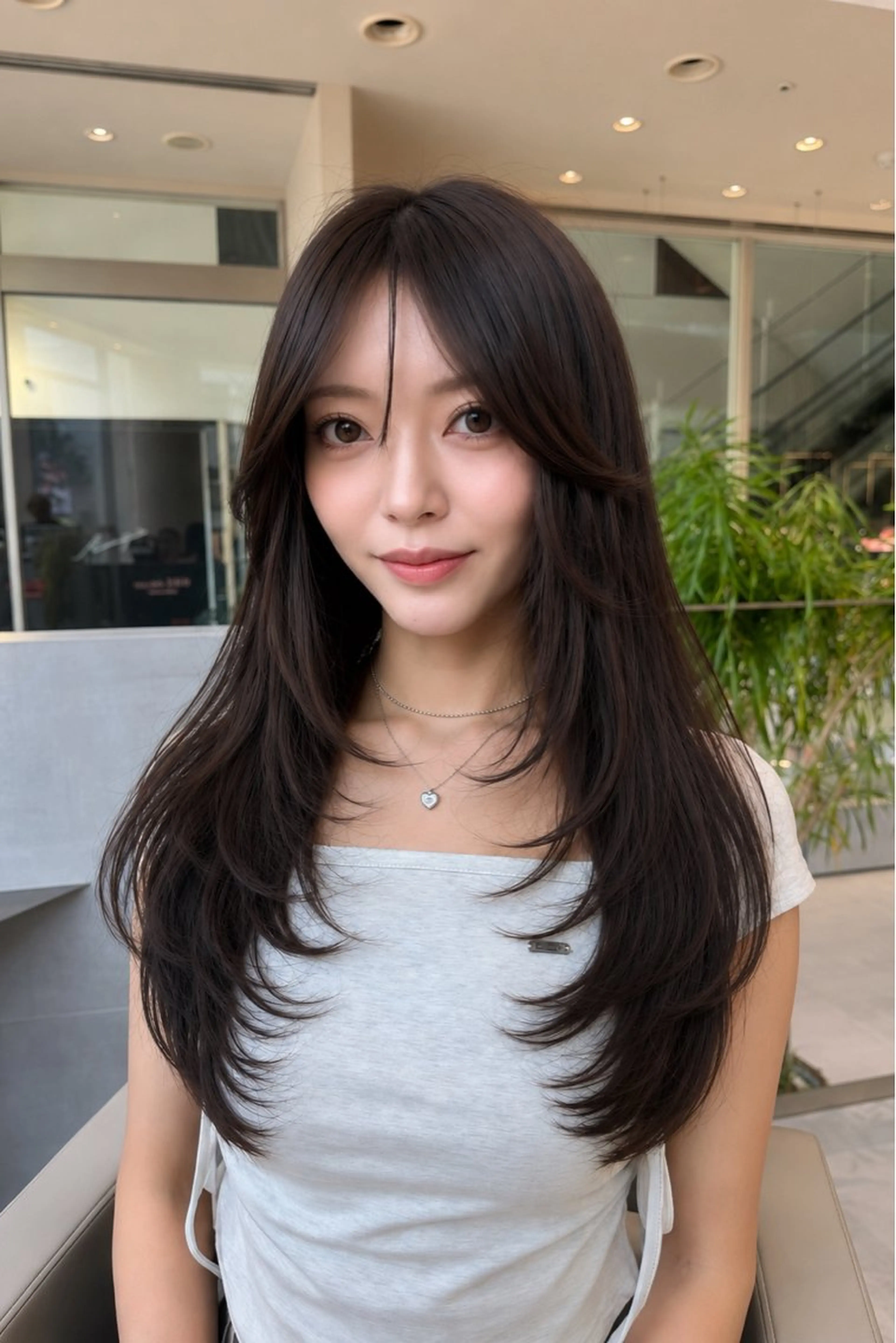 ロング レイヤーカット 清水 翔太のヘアスタイル