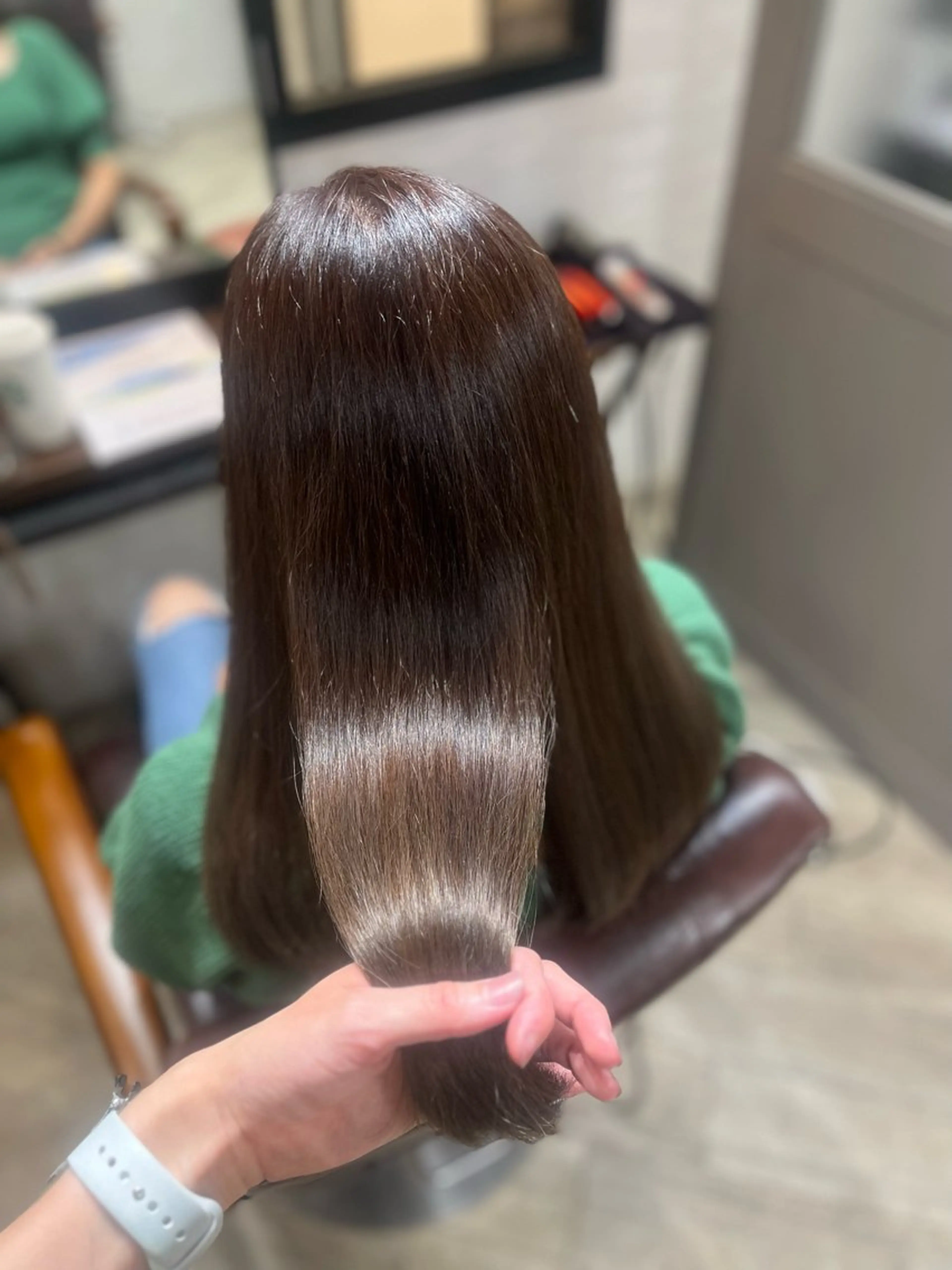 ロング カラー グレージュ バイオレットカラー バイオレットグレージュ カット ヘアカラー トリートメント 🫧ぷる艶カラー🫧 Yuubi🦩のヘアスタイル