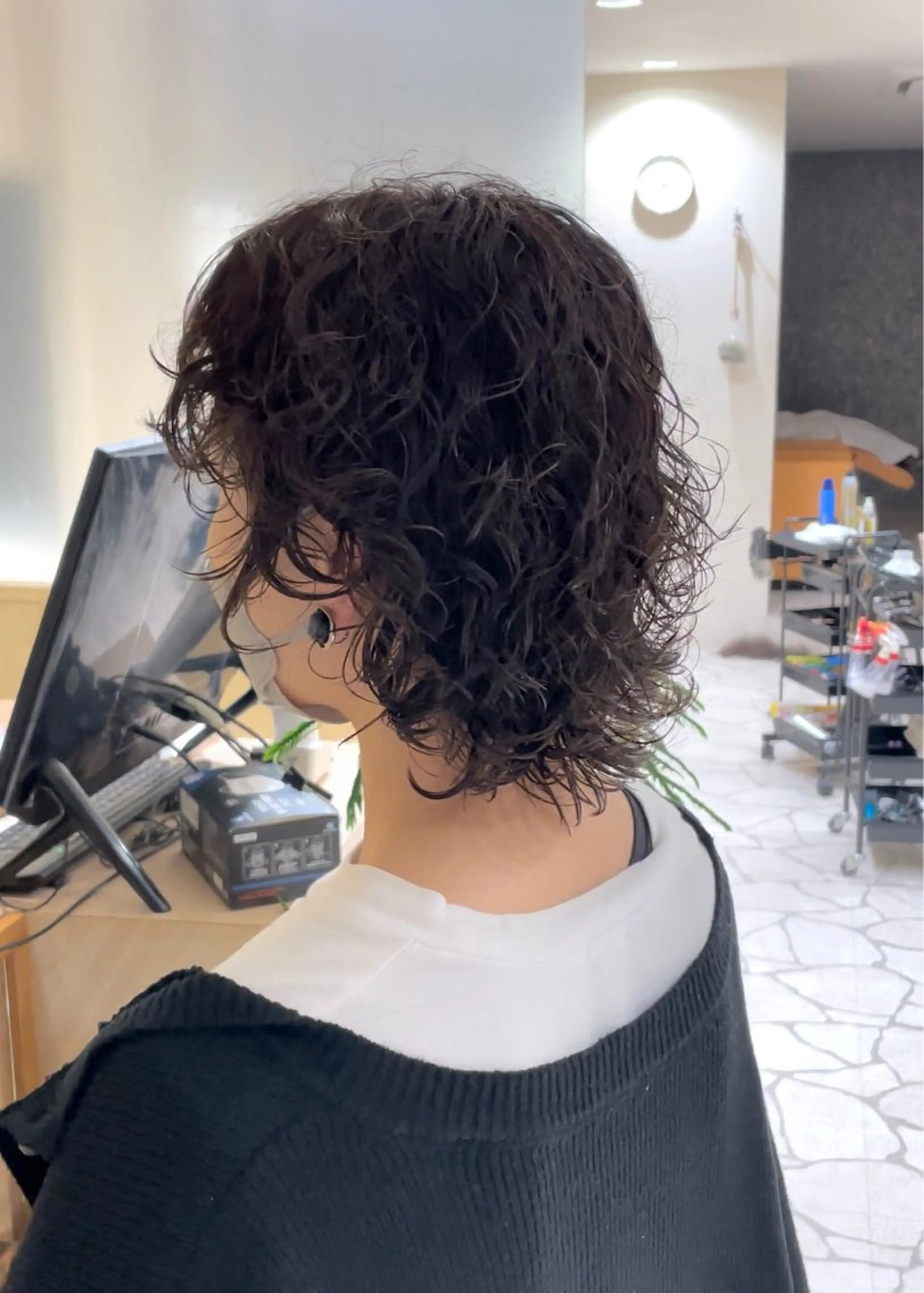 ショート カット パーマ トリートメント 大石 陽菜のヘアスタイル