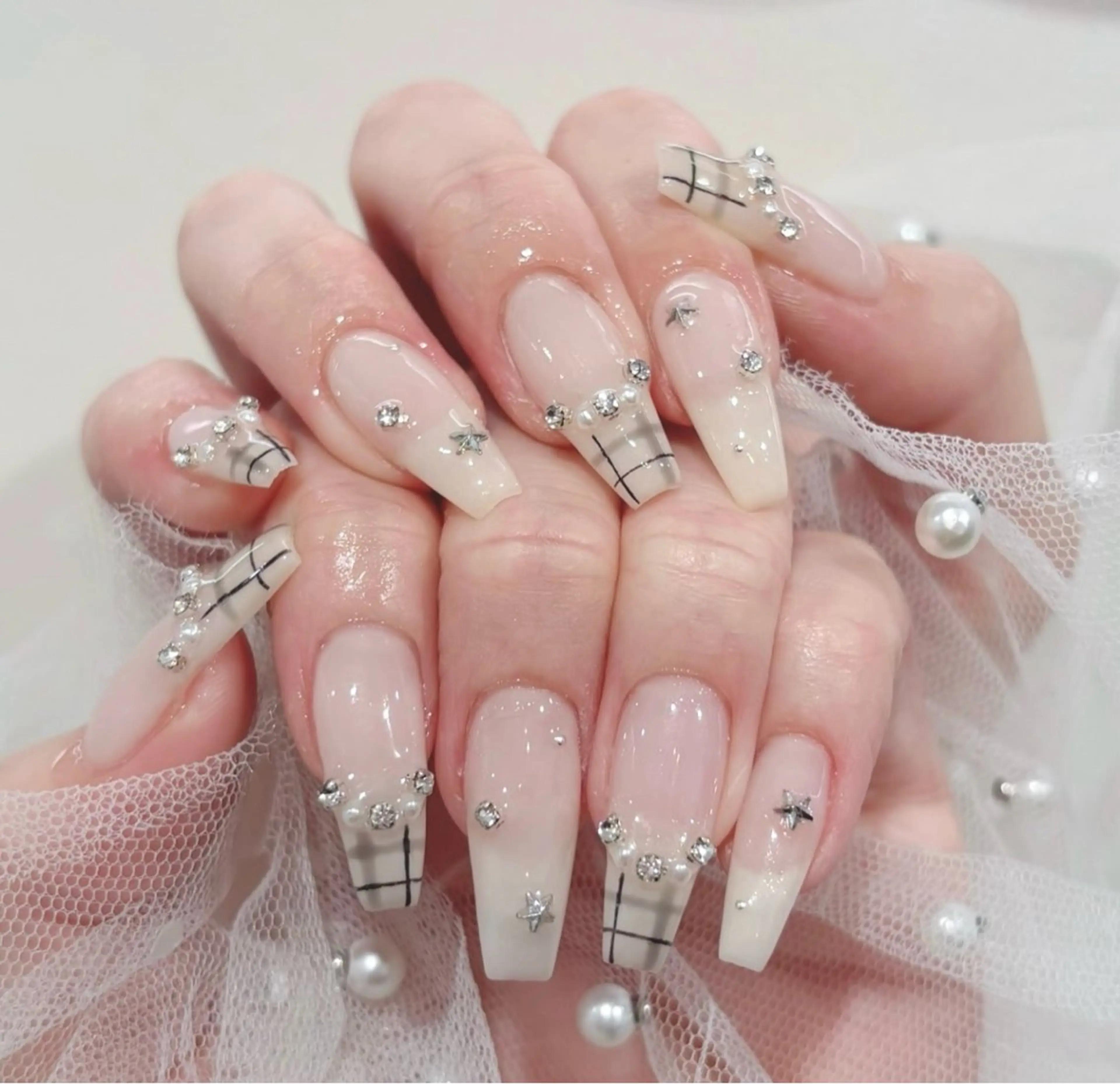 ネイル 長さ出し Mi nailsのネイルデザイン