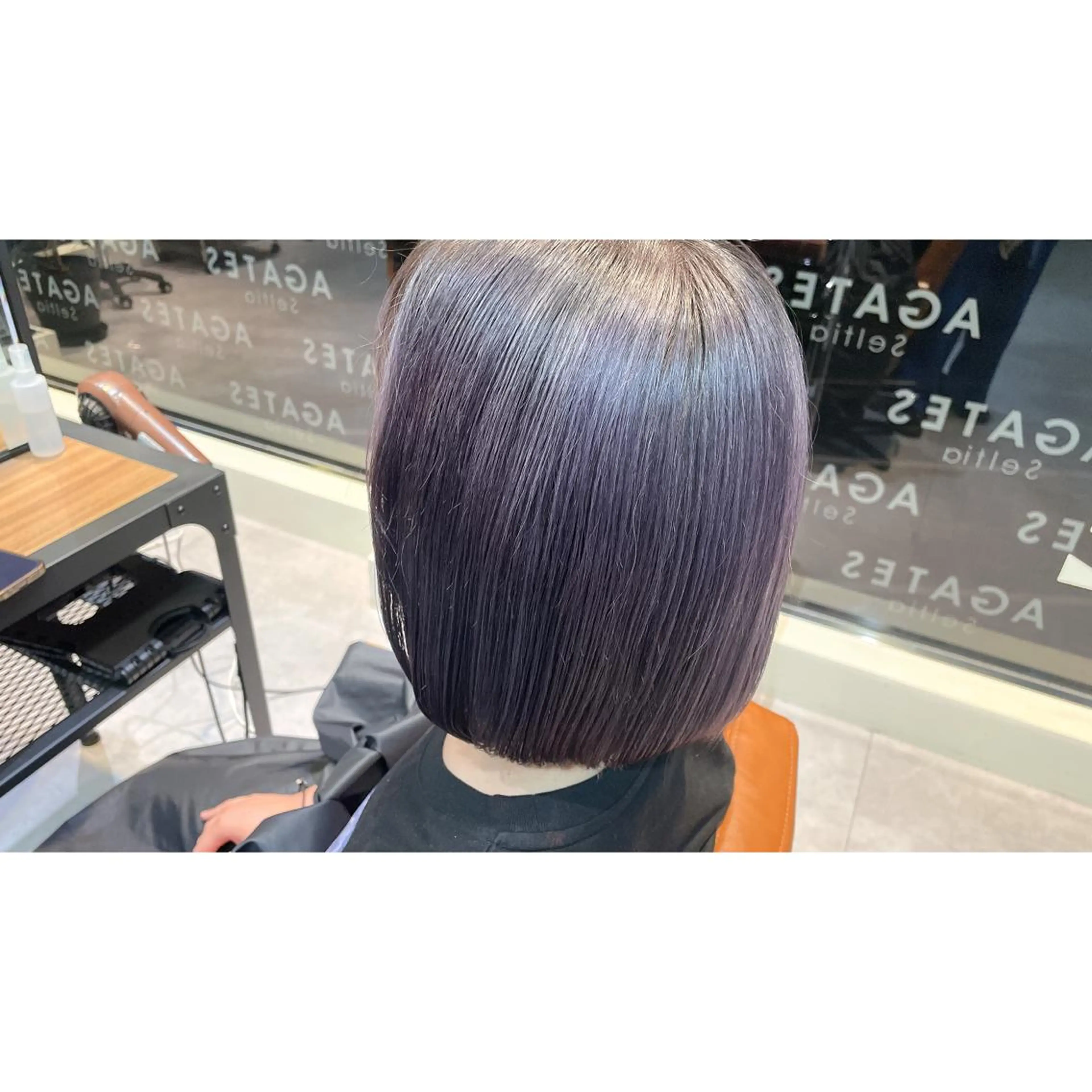 ミディアム カラー ダークグレー ラベンダーカラー パープルカラー カット トリートメント 齊藤 賢祐のヘアスタイル