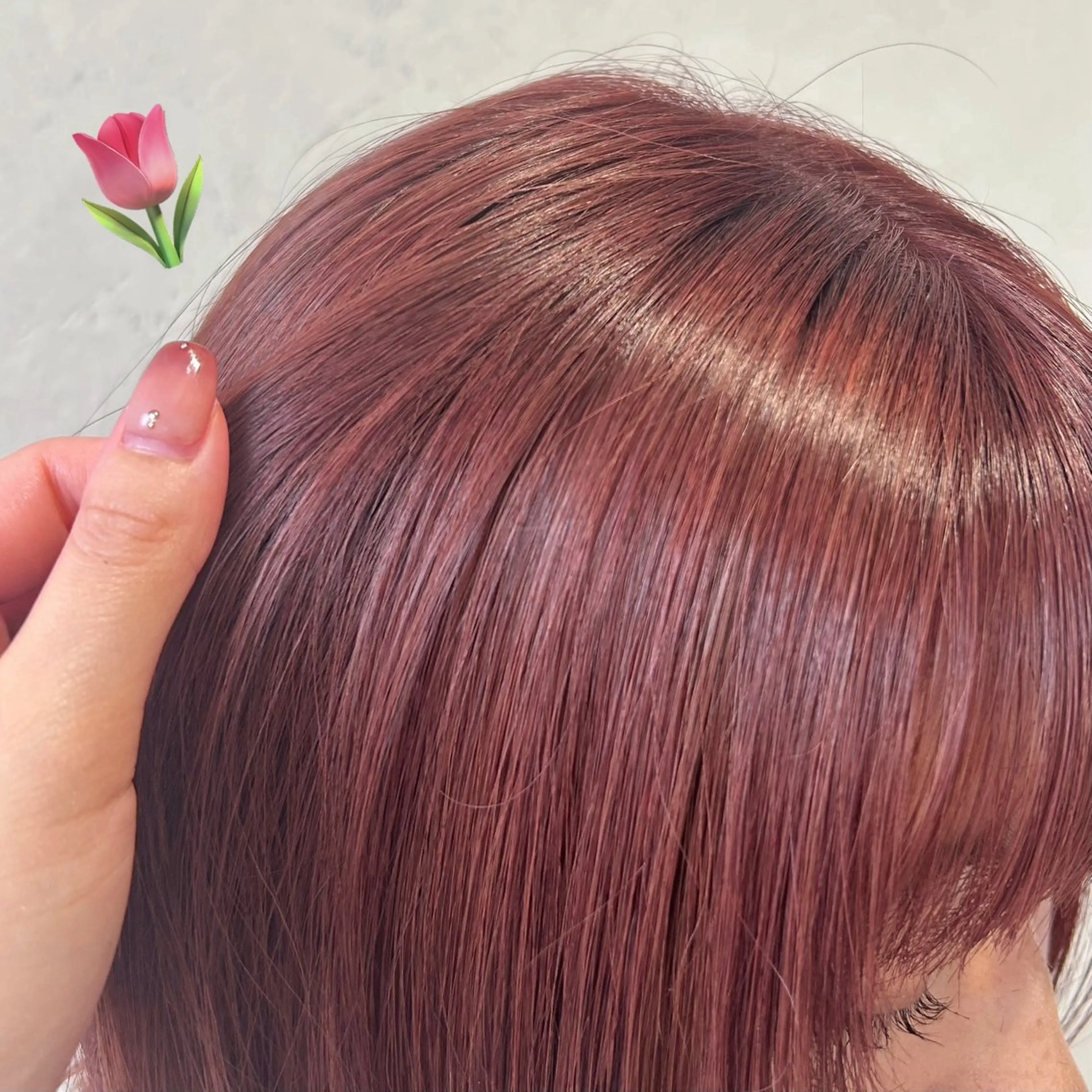 ミディアム カット ヘアカラー ボブ/レイヤー/ ダブルカラー/みのりのヘアスタイル