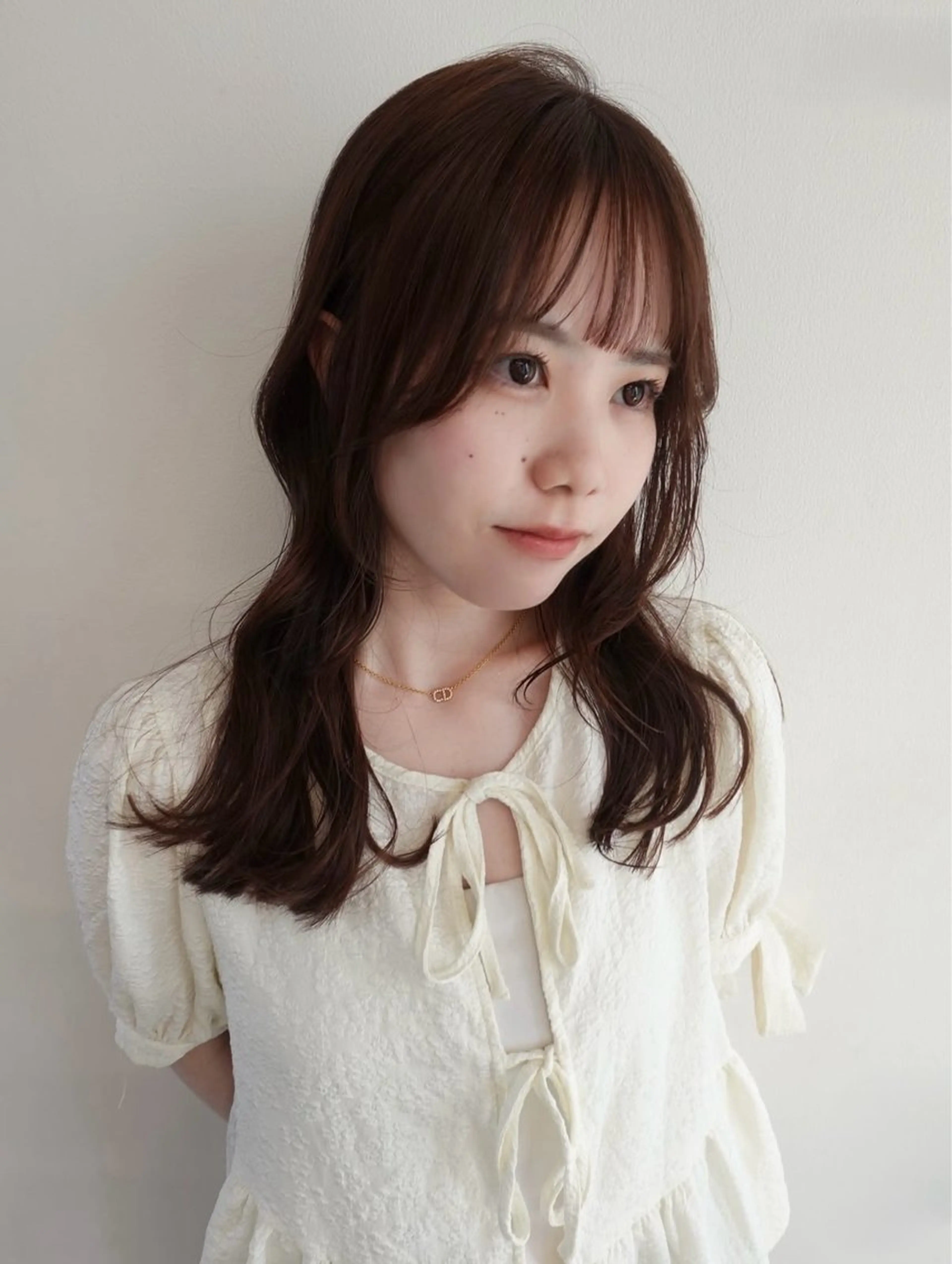 ミディアム ヘアカラー トリートメント 守屋 瞳子のヘアスタイル