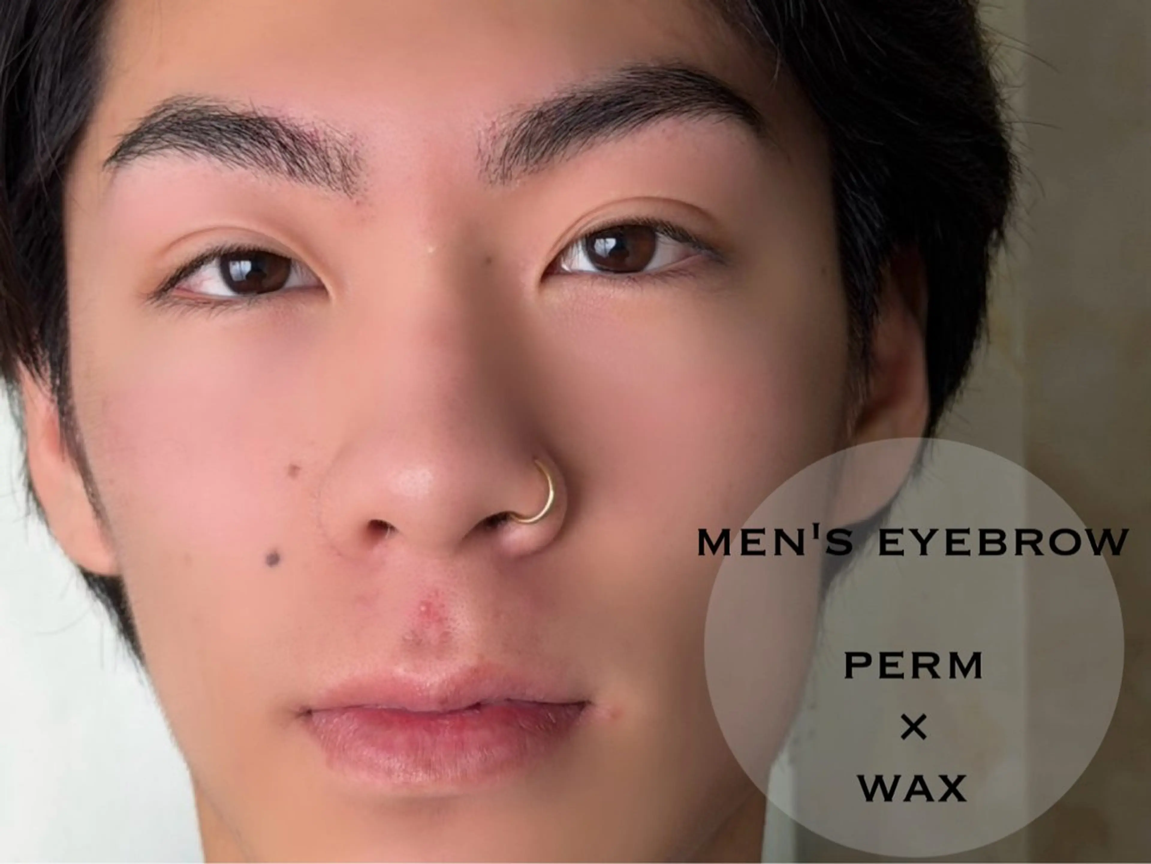 メンズ アイブロウ mizmania そうたのヘアスタイル