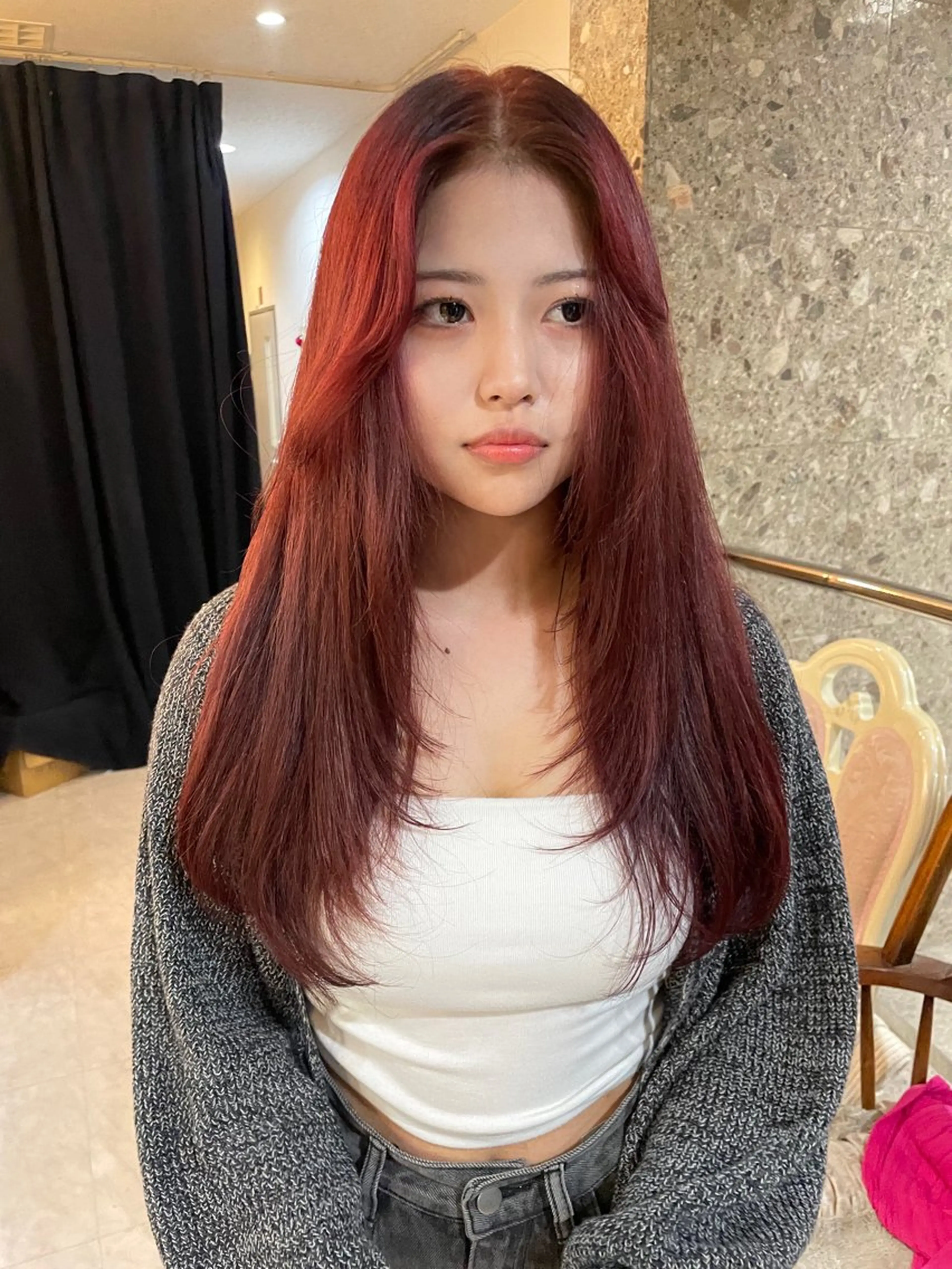 ロング カラー 髙塚碧🇰🇷 韓国ヘア🎗️のヘアスタイル