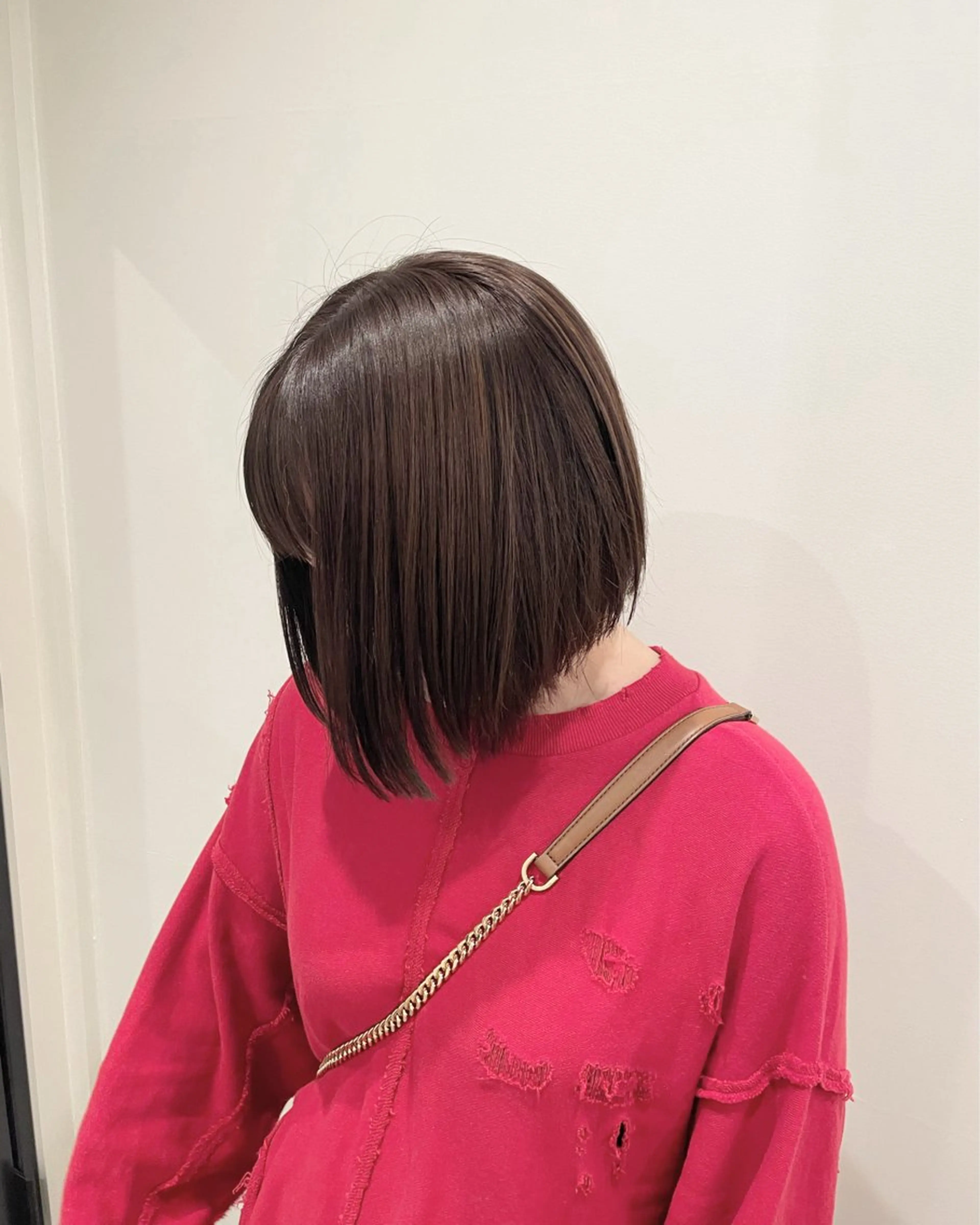 ショート カラー ベージュカラー ブラウンカラー ブラウンベージュ ボブ ニュアンスカラー🫧 加納のヘアスタイル