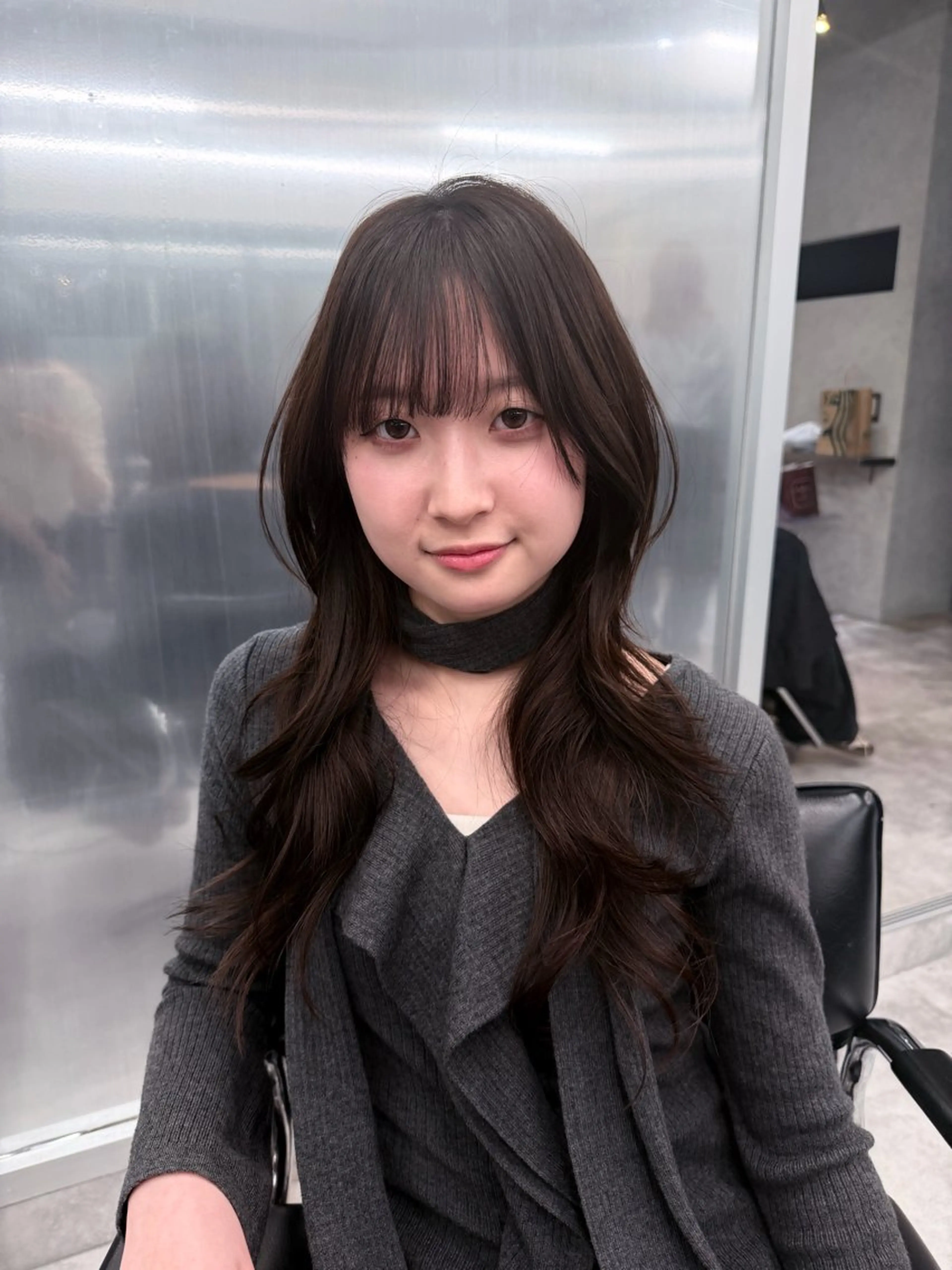 ロング ヘアセット ハイトーン/渋谷 韓国風/Narukaのヘアスタイル