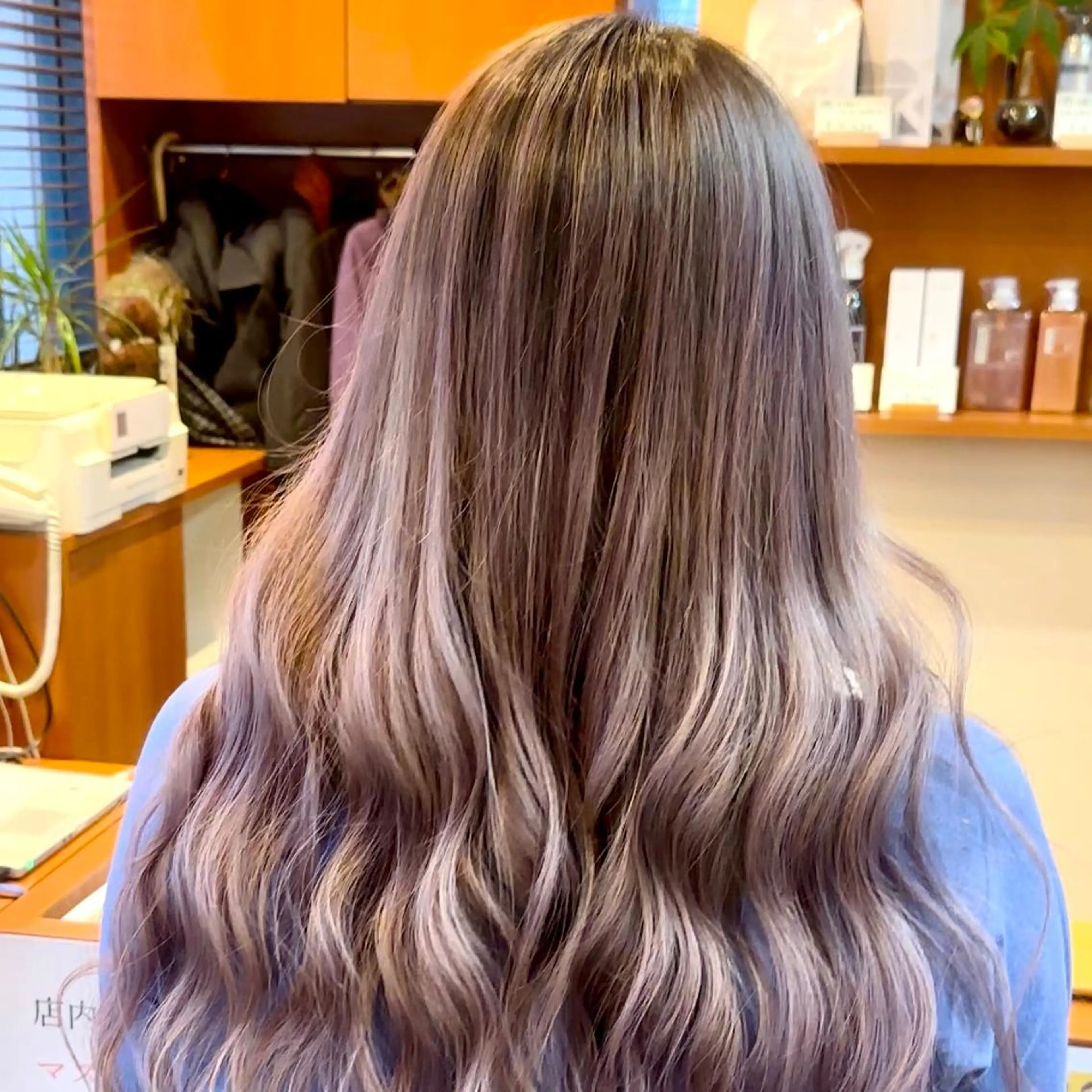 ロング カラー バレイヤージュ レイヤーカット 小川 修平のヘアスタイル