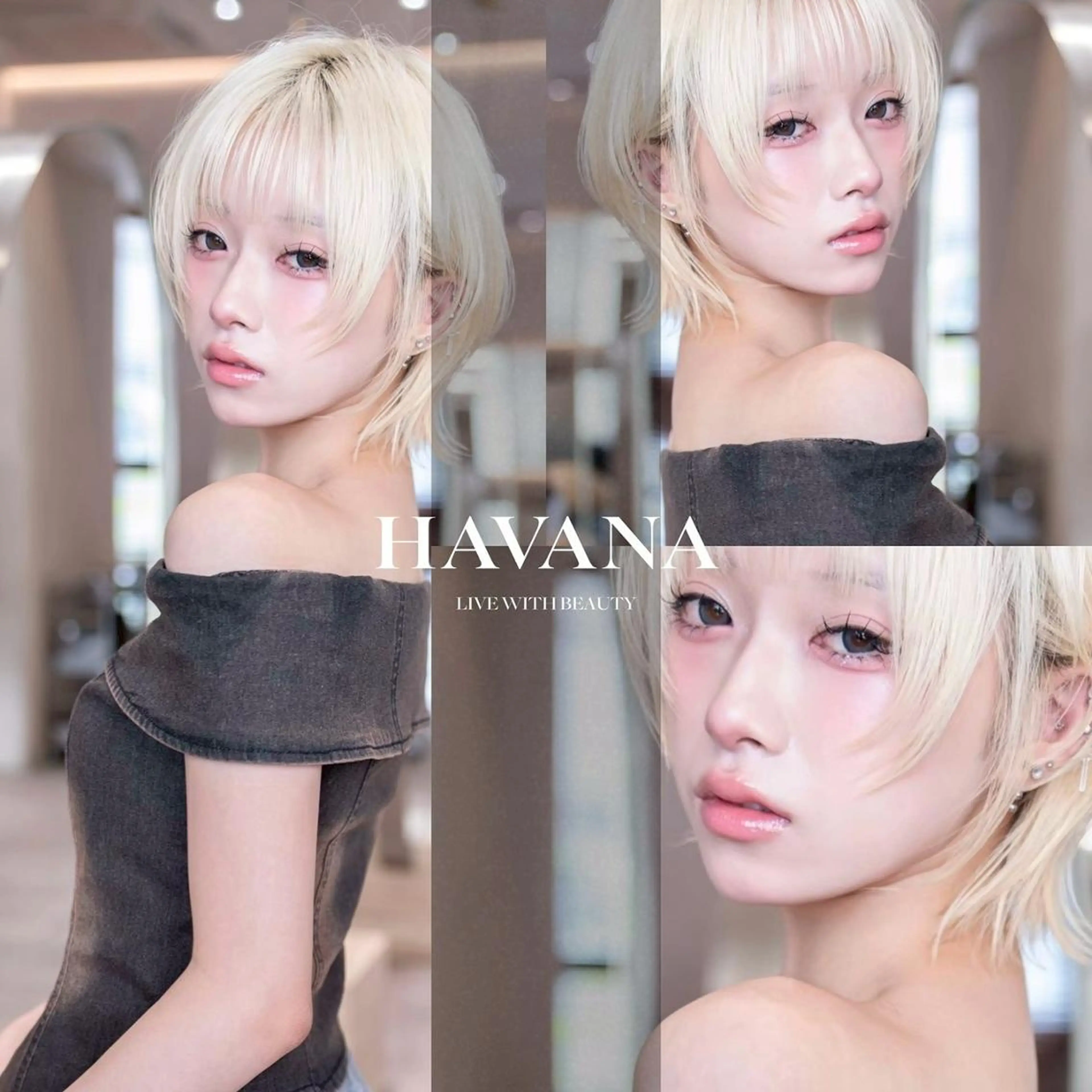 ショート カラー ヘアカラー HAVANA.立川 【レイヤー/韓国】のヘアスタイル