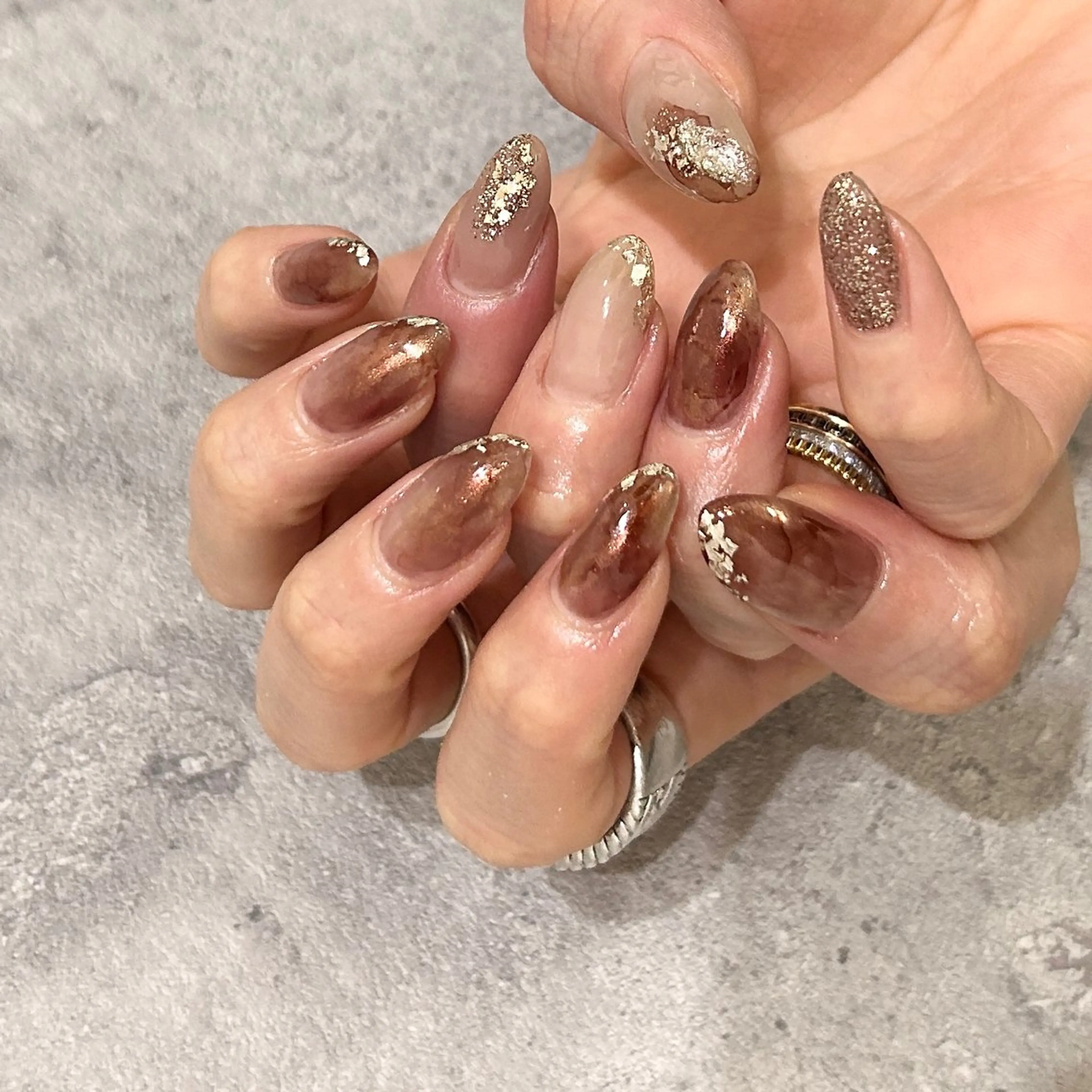 ネイル ハンドネイル Ray. ／綺麗目ニュアンスのネイルデザイン