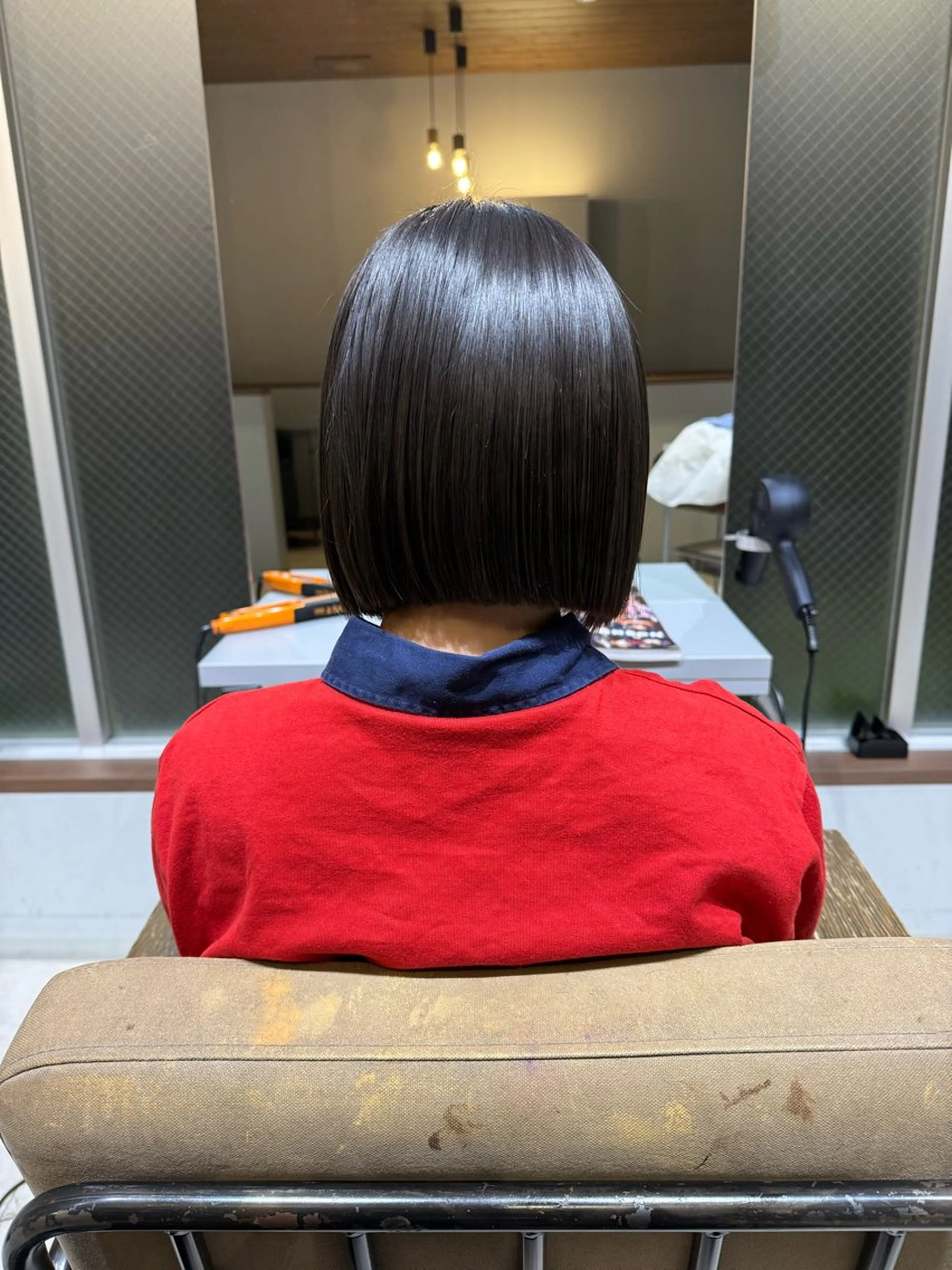 ショート 切りっぱなしボブ ボブ カット トリートメント 富原崇太/高畑/中川 /透明感カラーのヘアスタイル