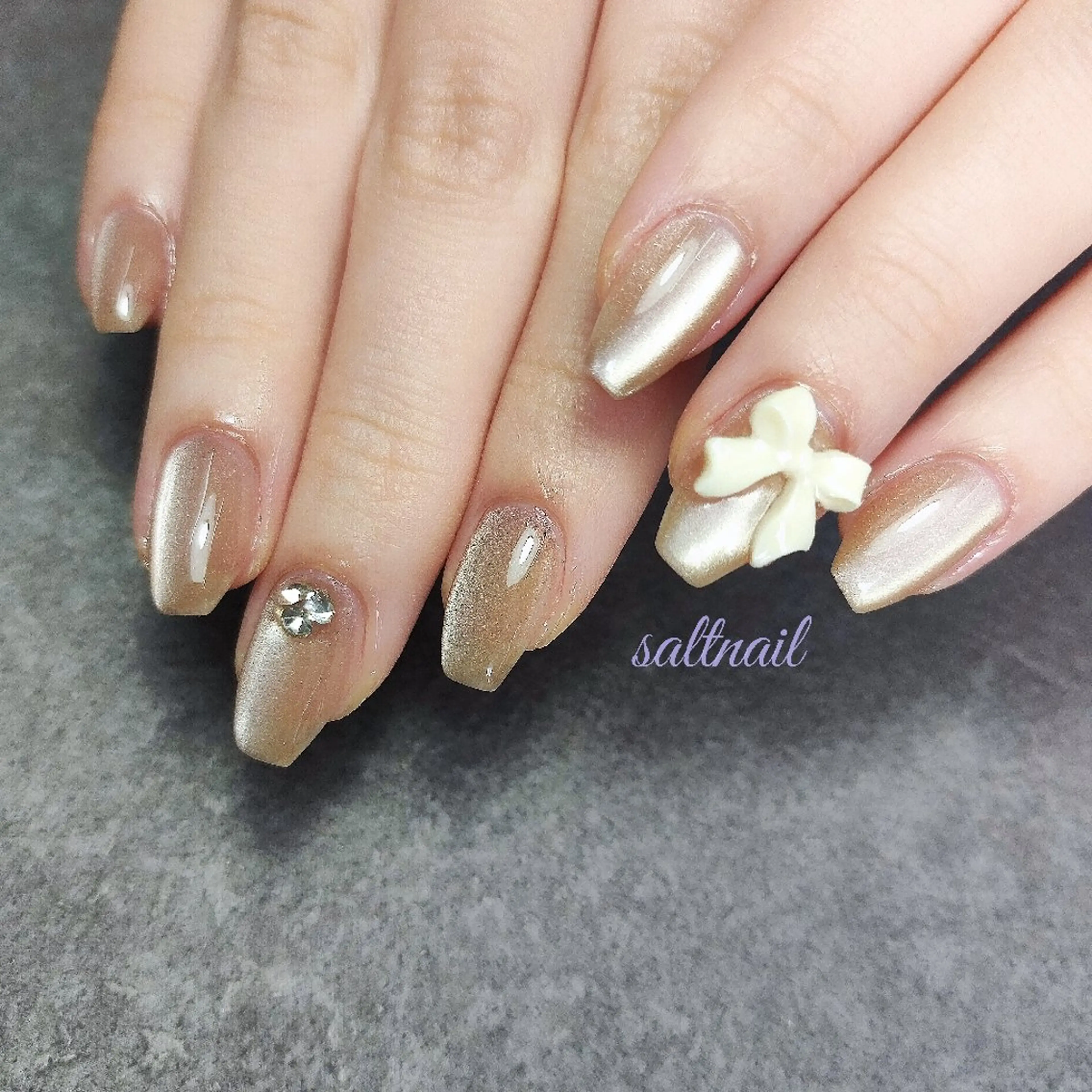 ネイル マグネットネイル 個人サロン saltnailのネイルデザイン