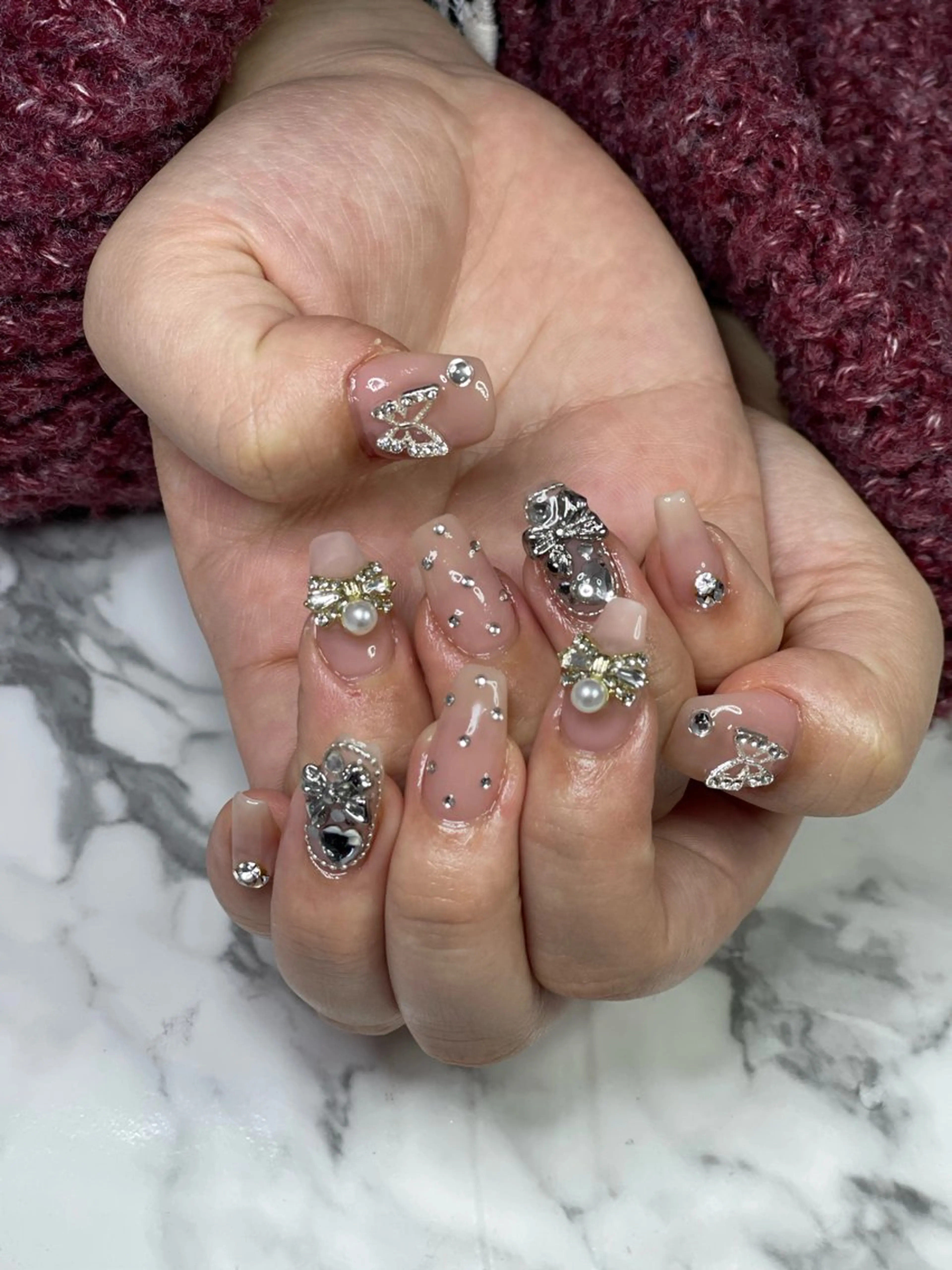 ネイル 長さ出し RUARI RISAのネイルデザイン