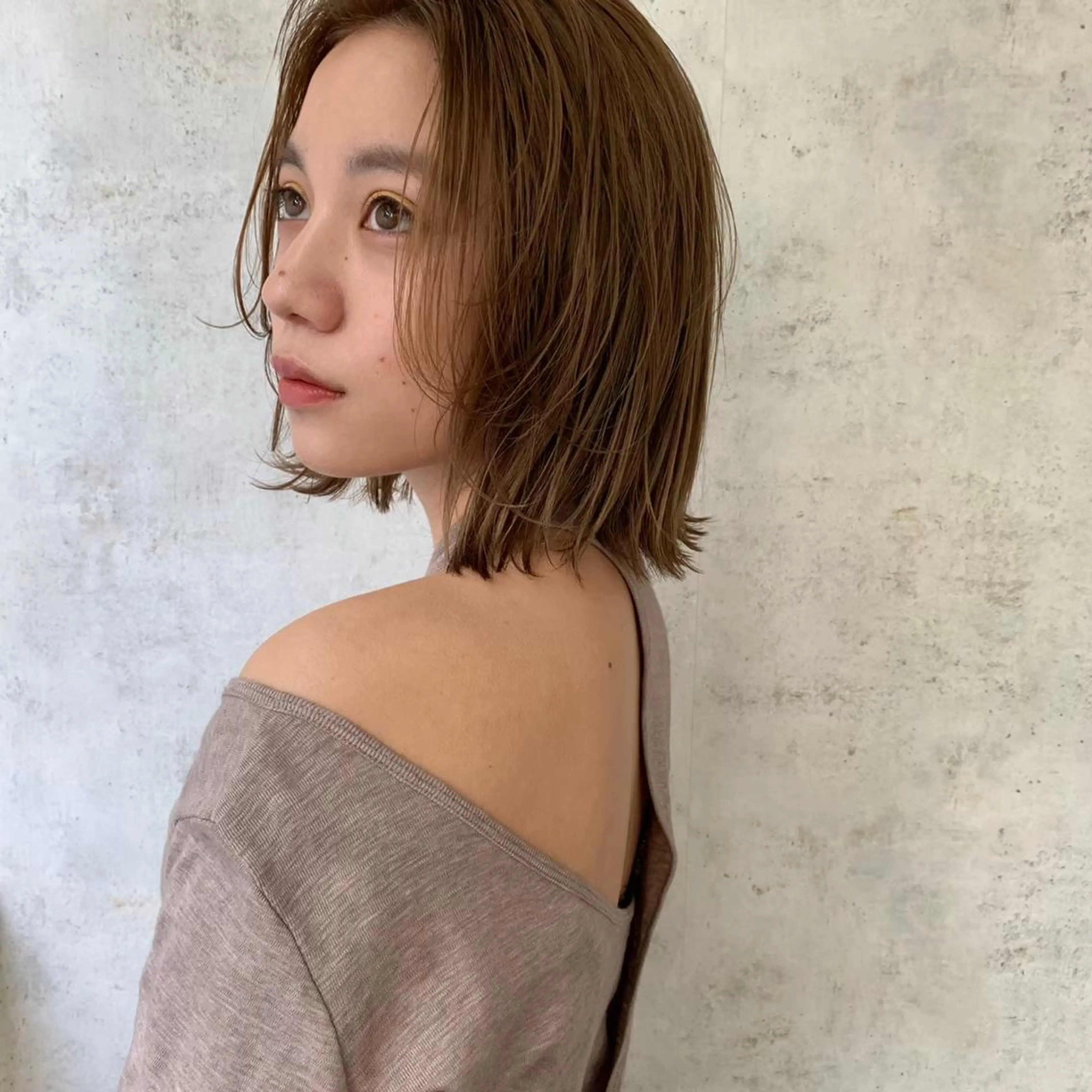 ミディアム トリートメント ボブ/レイヤー /河内温太のヘアスタイル