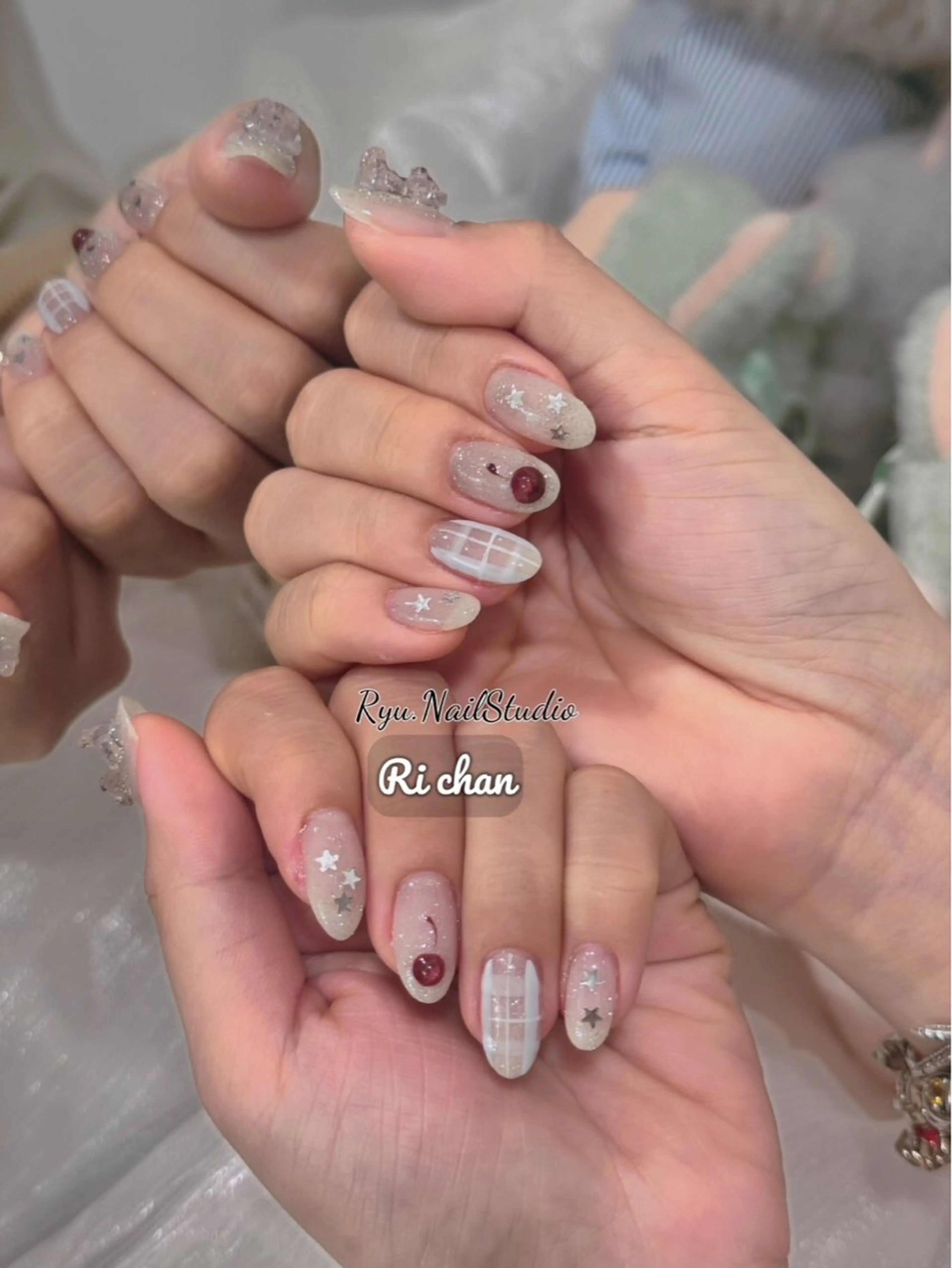 ネイル アートネイル ジェルネイル マグネットネイル ニュアンスネイル シンプルネイル ハンドネイル Ryu nail studioのネイルデザイン
