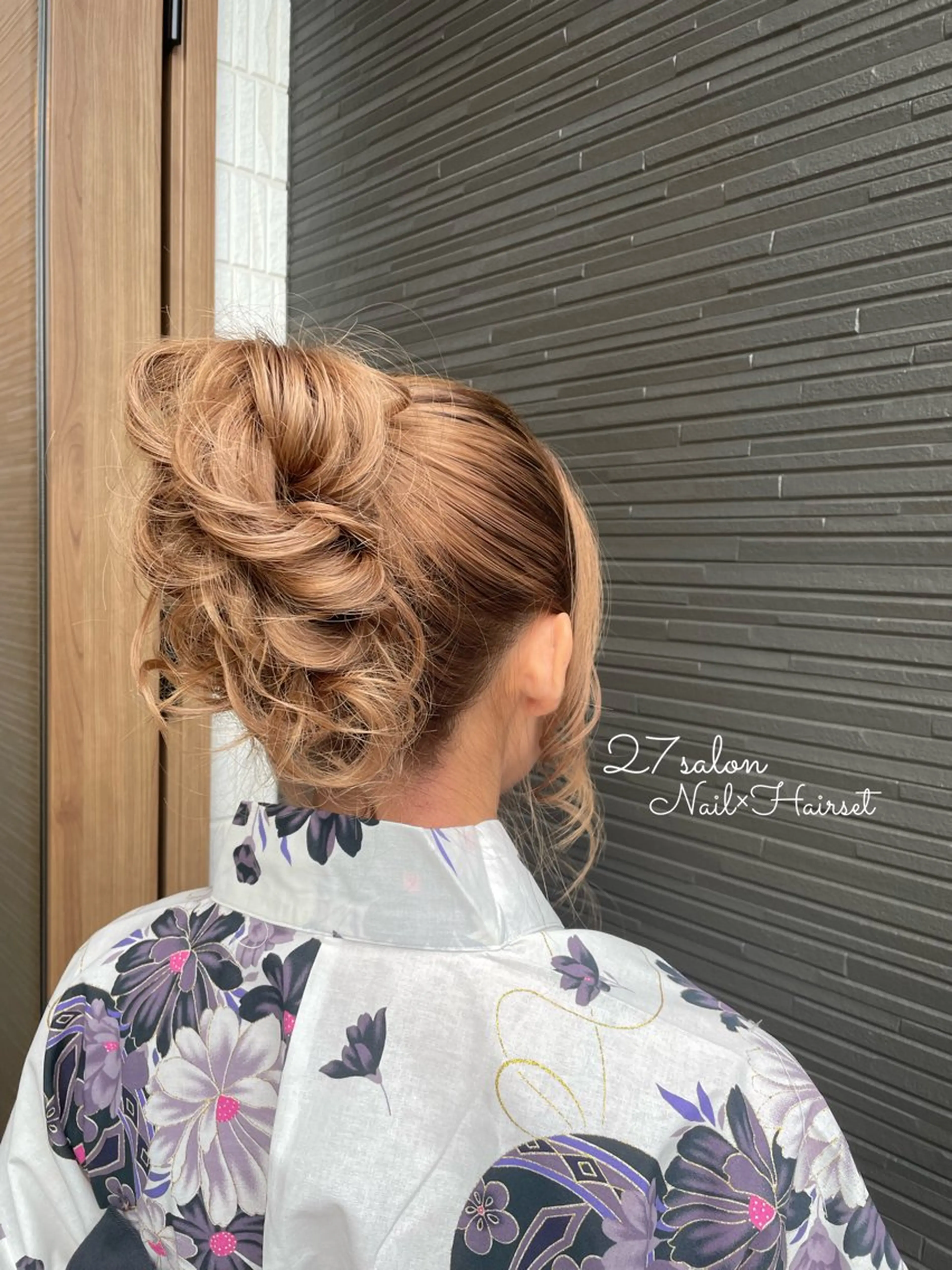 ヘアアレンジ 浴衣 27salon yuinaのネイルデザイン